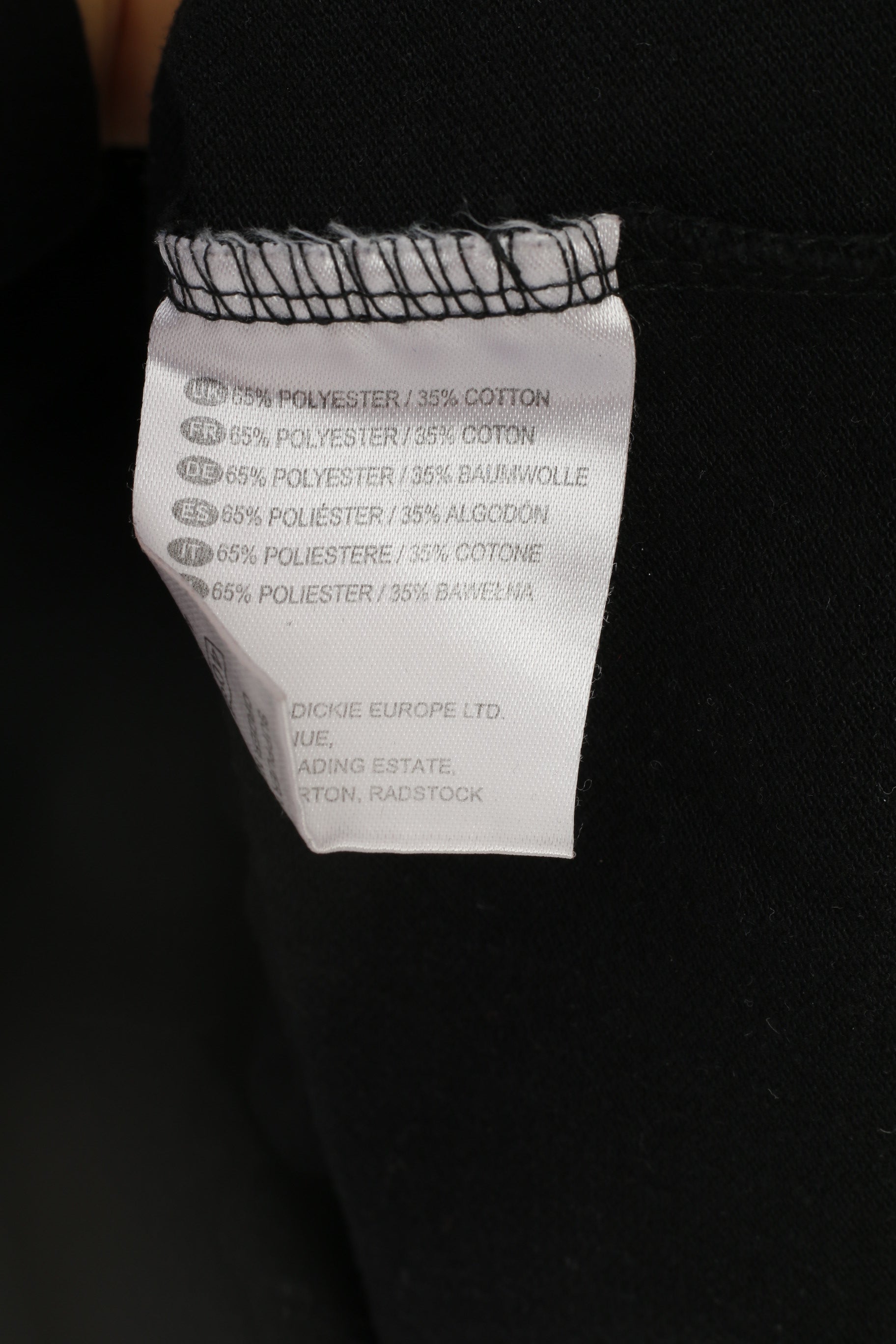 Dickies Men 2XL Polo Shirt Black Short Sleeve Collar Sport Top