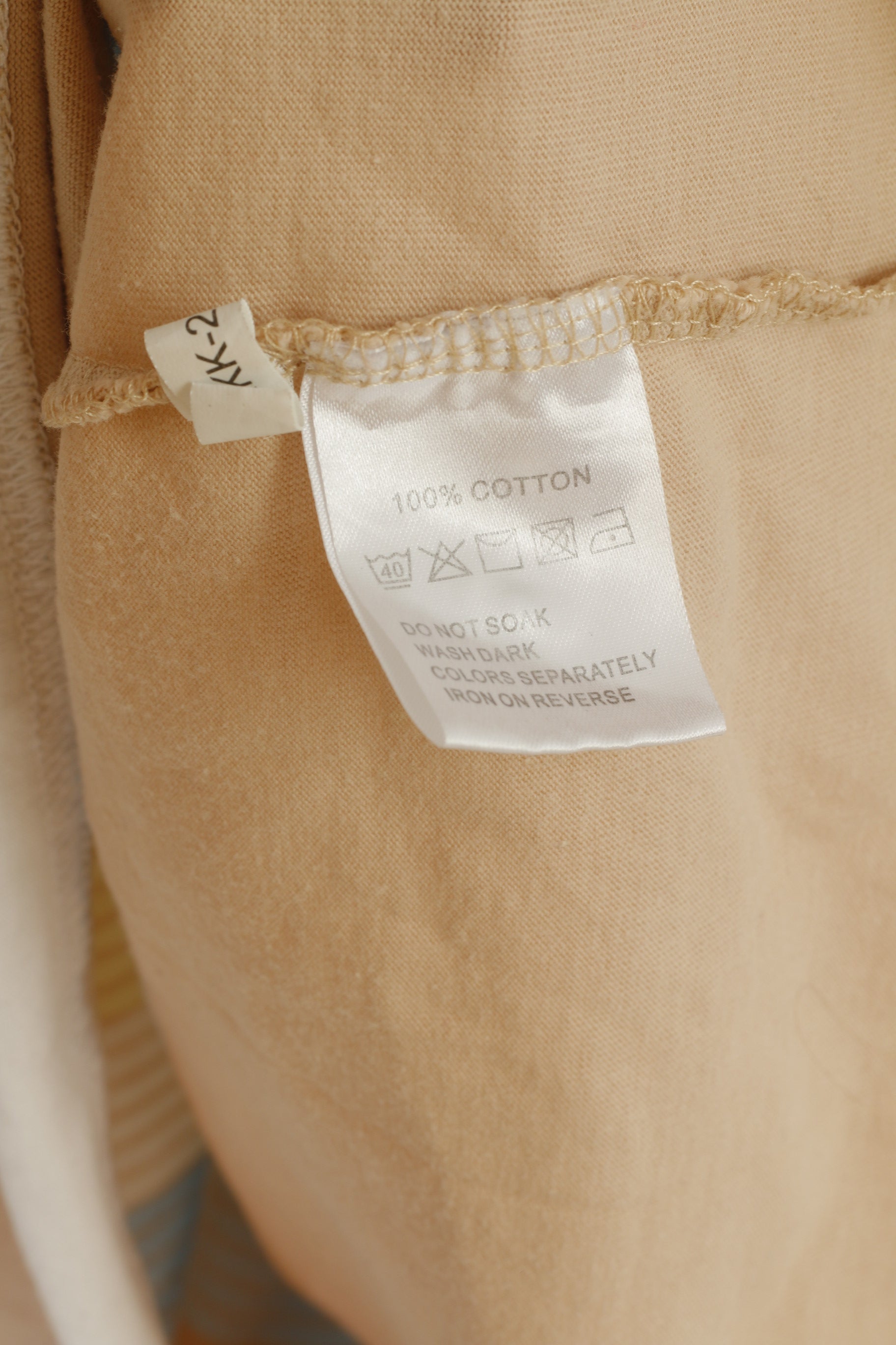 Yves Saint Laurent Men XXL Polo Shirt Beige Cotton Vintage Classit Detailed Buttons Top