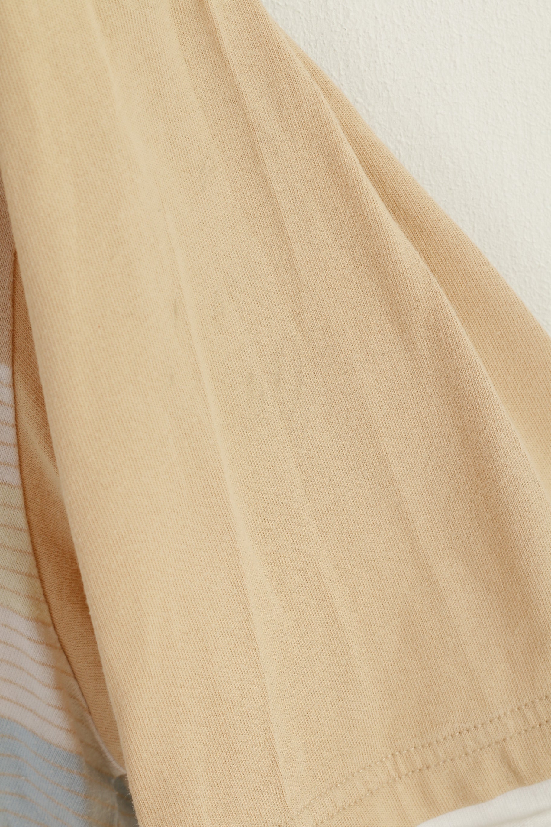 Yves Saint Laurent Men XXL Polo Shirt Beige Cotton Vintage Classit Detailed Buttons Top