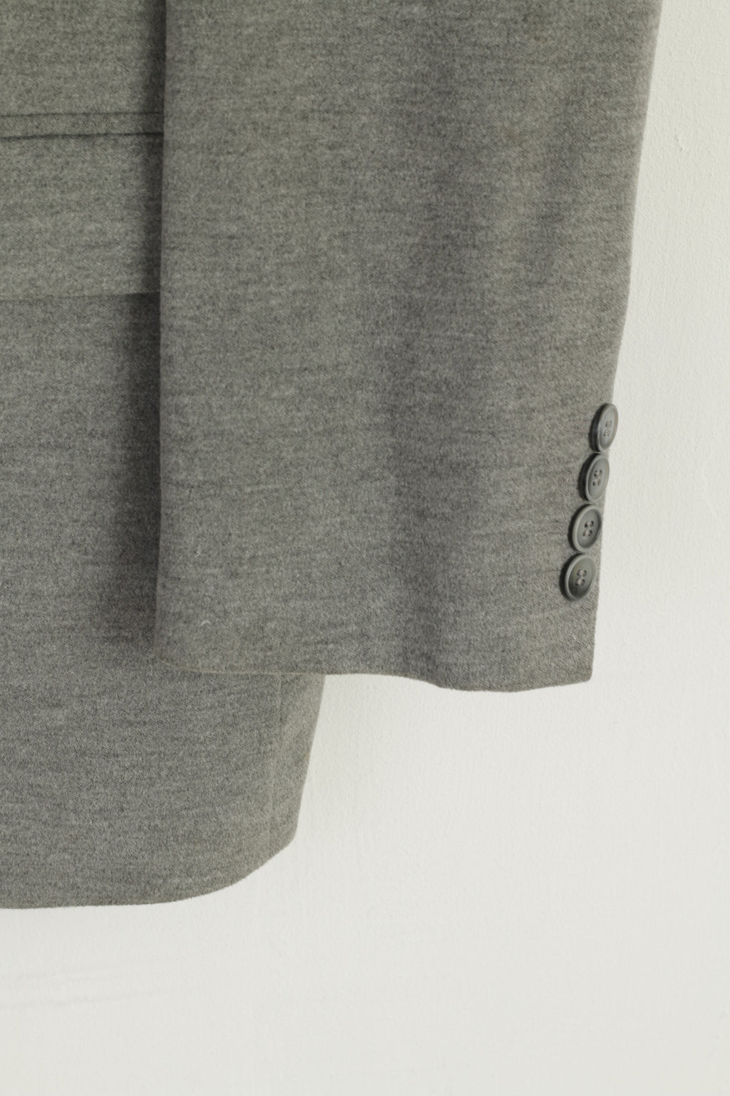 Sandro Pozzi Men 50 40 Blazer Gray Viscose Sport Casual Single Breasted Jacket