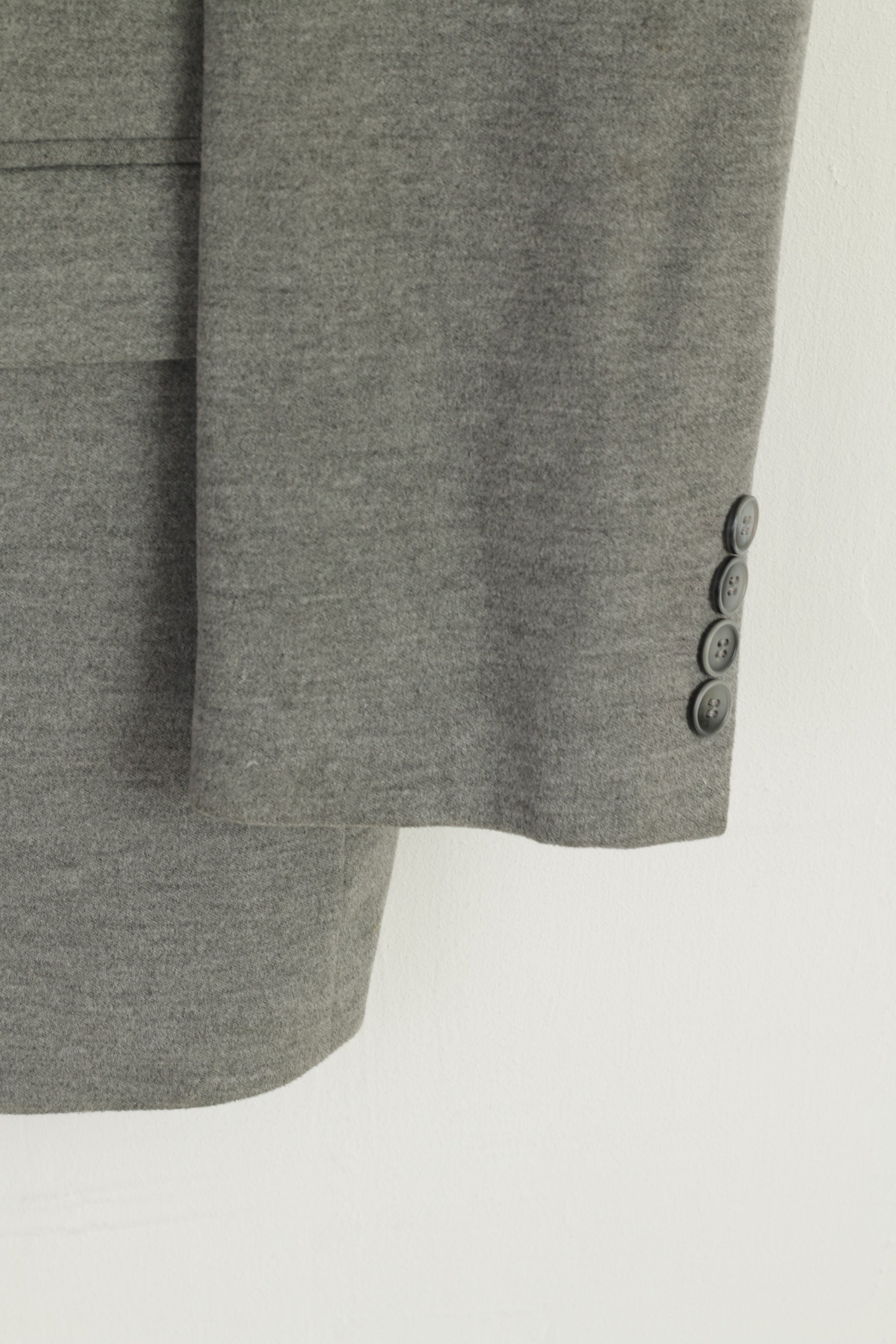 Sandro Pozzi Men 50 40 Blazer Gray Viscose Sport Casual Single Breasted Jacket