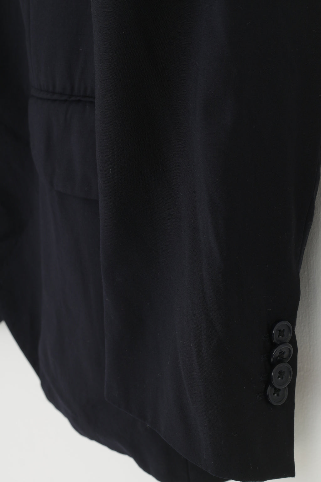 Vivaldi Men 52 42 Blazer Navy Blue Collar Breasted Wool Super 110'S Lanificio Mario Zegna Spa Buttons Elegant Vintage Top