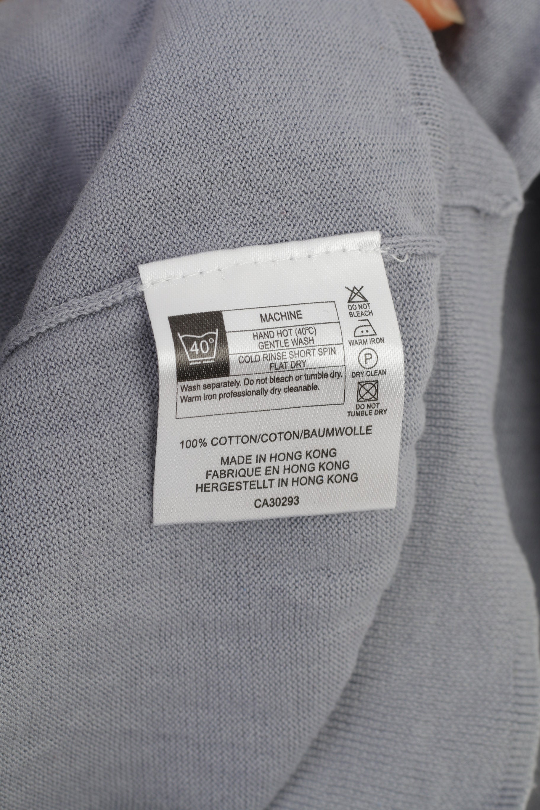 Lyle&Scott Woman XL Jumper Grey Vintage Cotton Long Sleeve V Neck Sweater Top