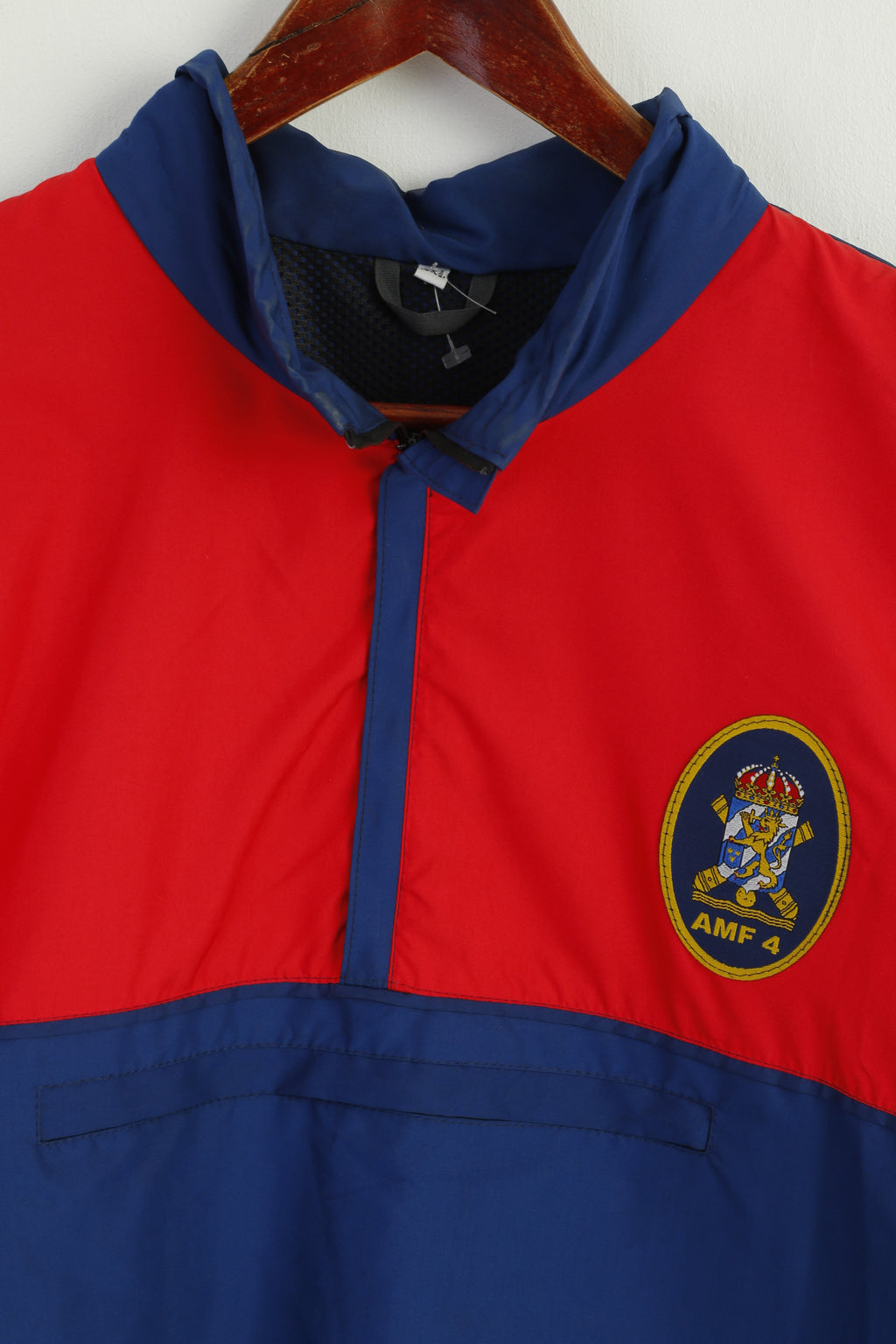 AMF 4 Men XXL Pullover Jacket Navy Alvsborgs Amfibergemente Kangaroo Pocket Top