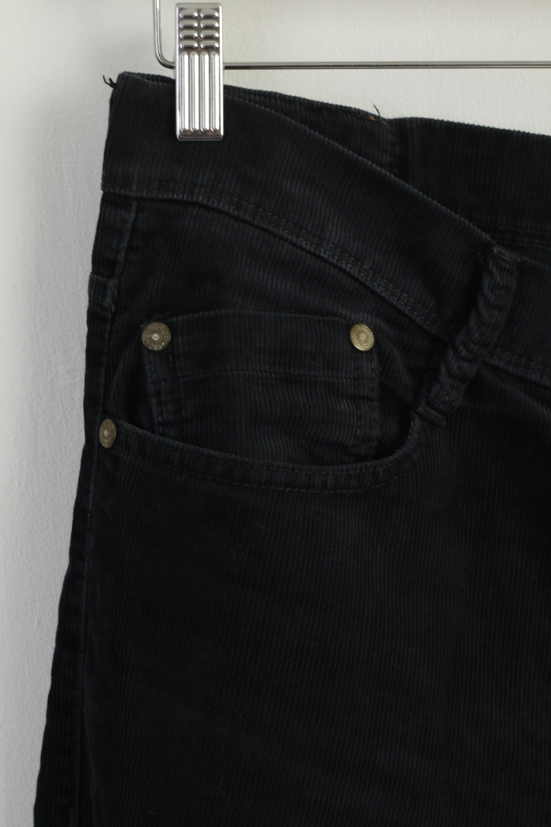 Mustang Men 36 Trousers Navy Corduroy Cotton New Oregon Classic Pants