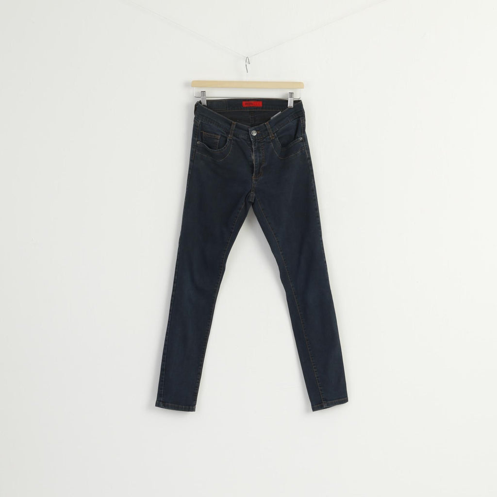 MAC Jeans Donna 42 Pantaloni Jeans Cotone Pantaloni Melanie Denim Blu Scuro