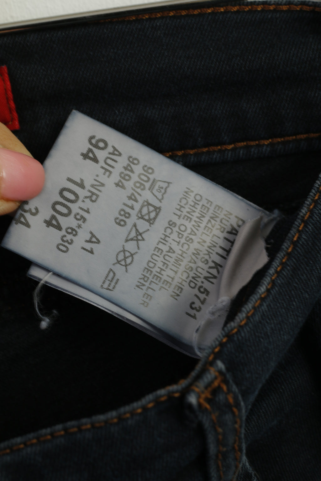 MAC Jeans Donna 42 Pantaloni Jeans Cotone Pantaloni Melanie Denim Blu Scuro