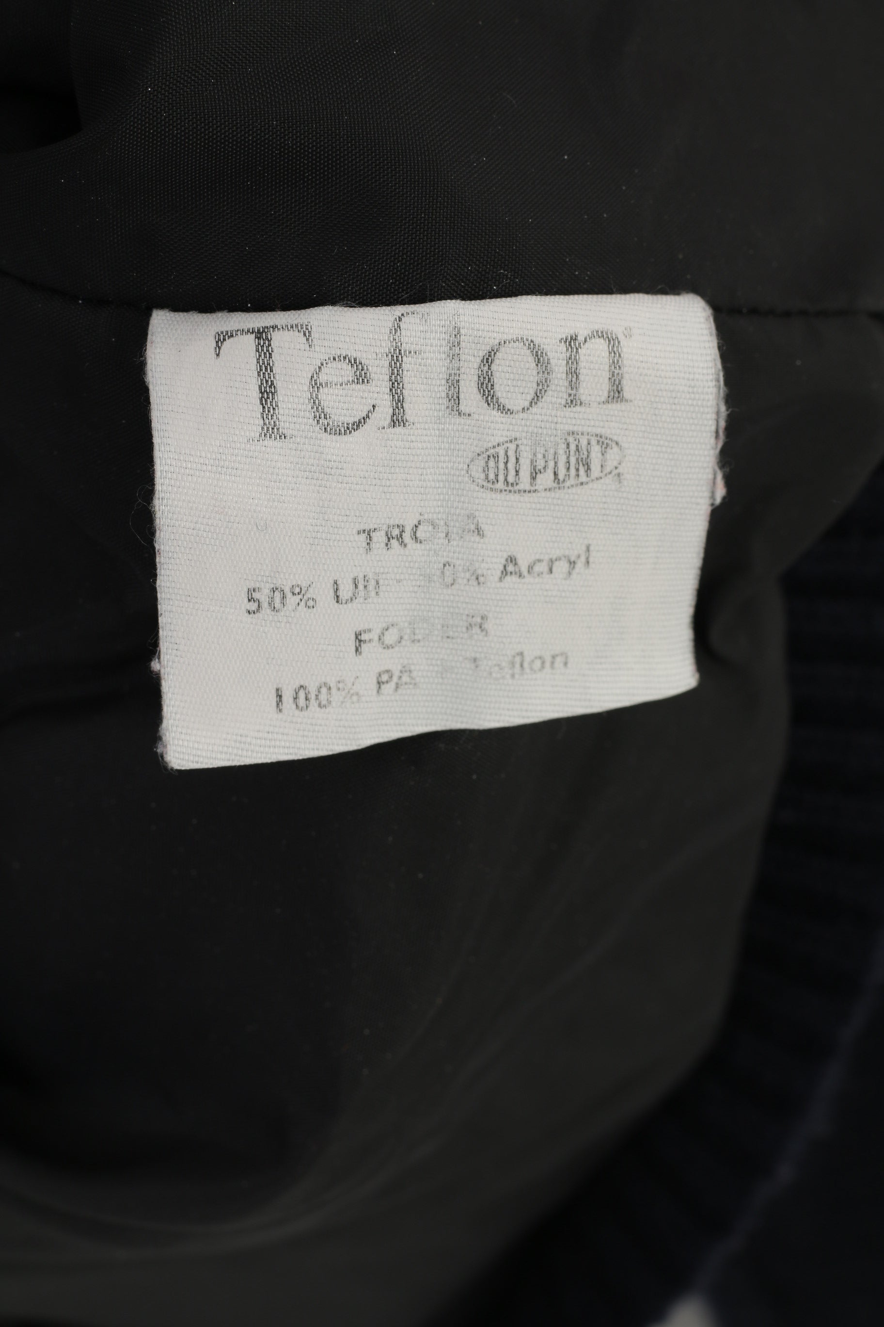 Maglione da uomo blu scuro M. Top marino a maniche lunghe a righe con colletto con zip blu scuro