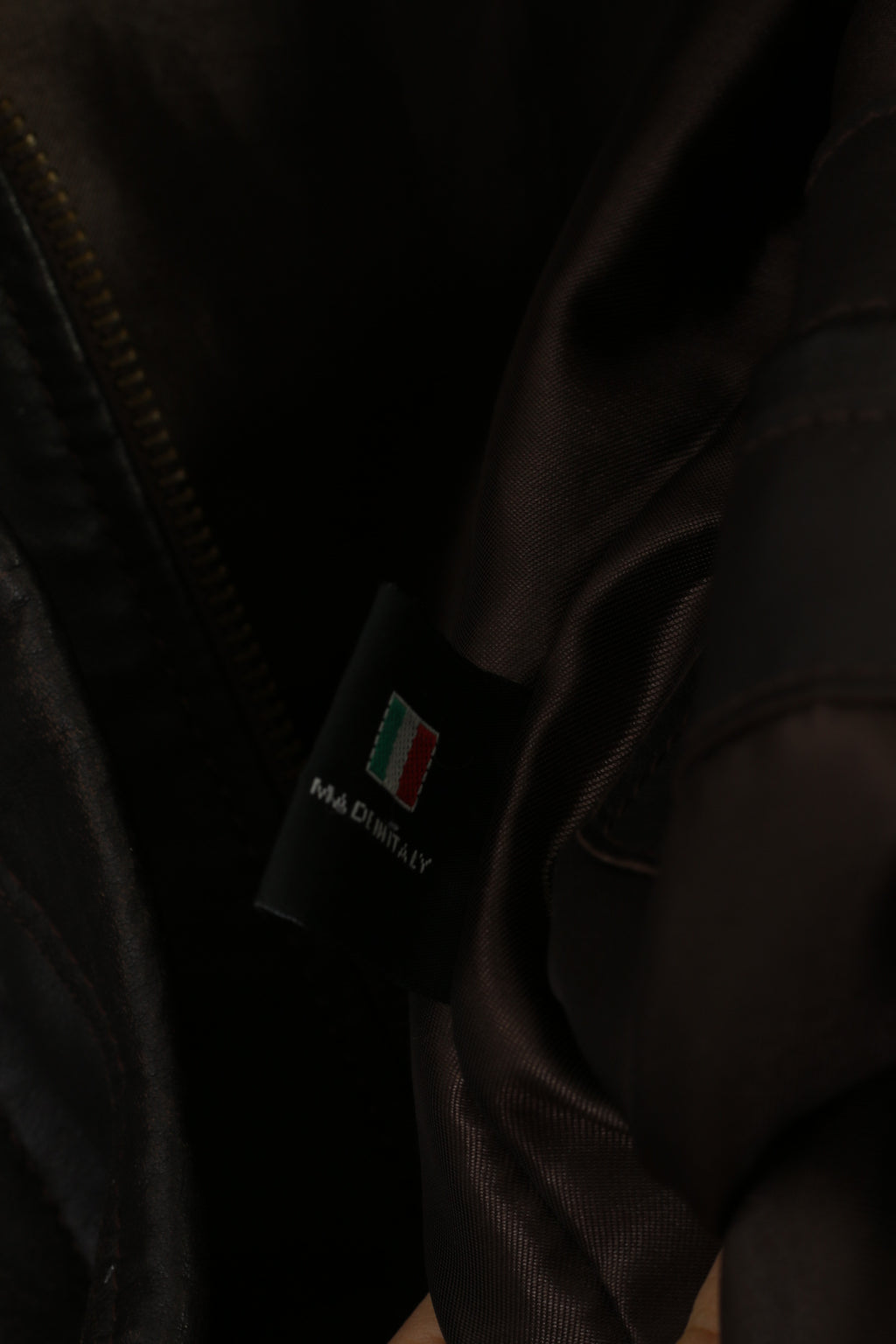 Simon B Collection Women 48 M Jacket Brown Soft Leather Zip Up Biker Vintage Top