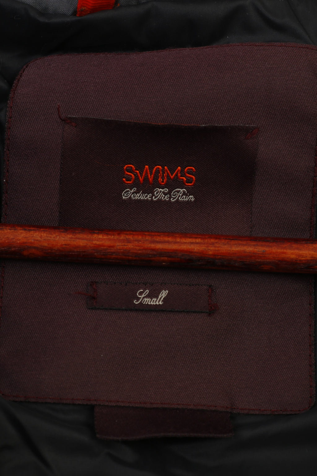 Swims Veste noire pour homme avec double fermeture éclair imperméable et poches à capuche vintage