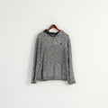 Polo Wear Men M Sweatshirt Gray Cotton Hooded Stretch Kangaroo Pocket Top