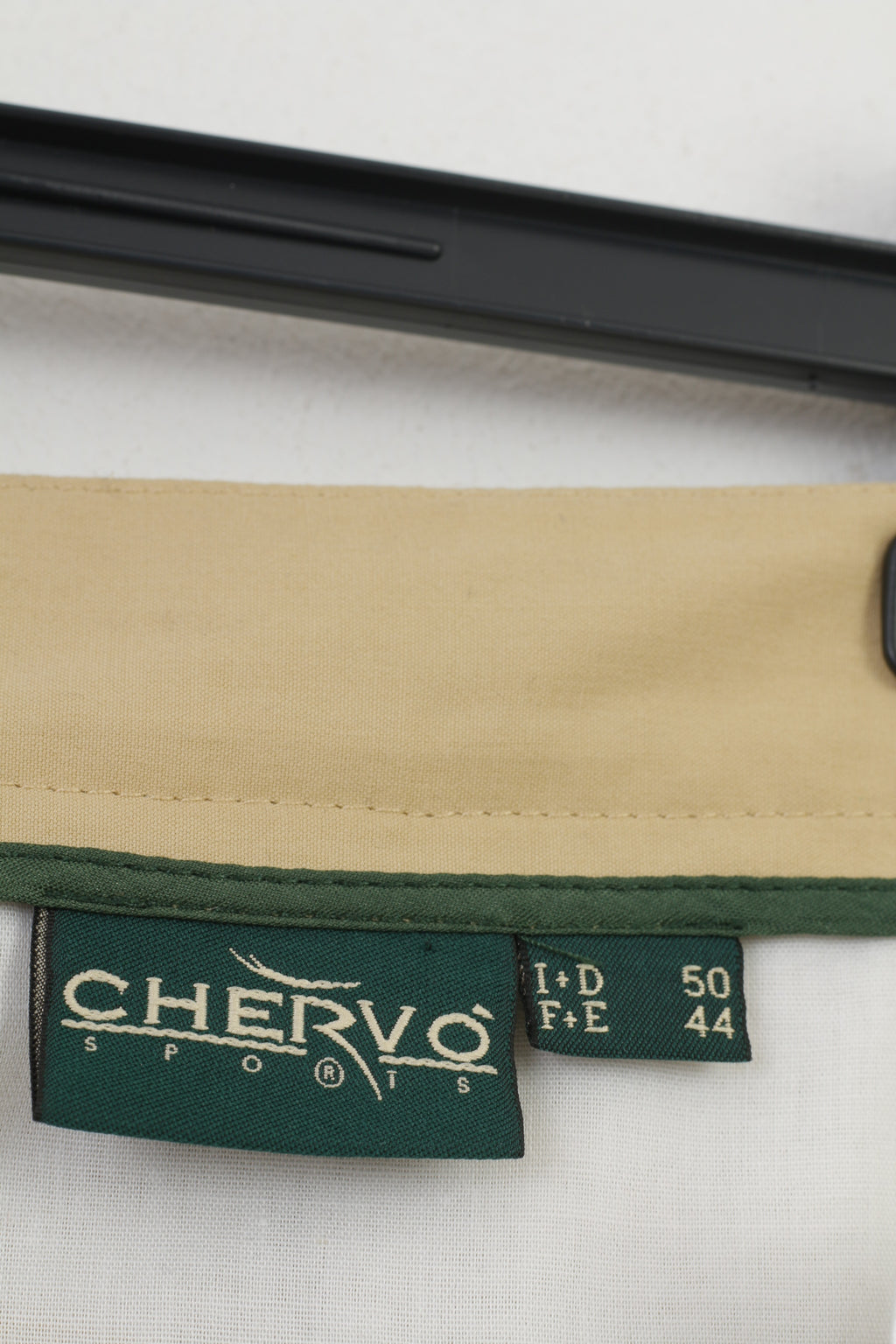 Chervo Hommes 50 44 Pantalon Beige Poches Élégantes Jambes Larges Passants De Ceinture Ultimate Cool Impact Top