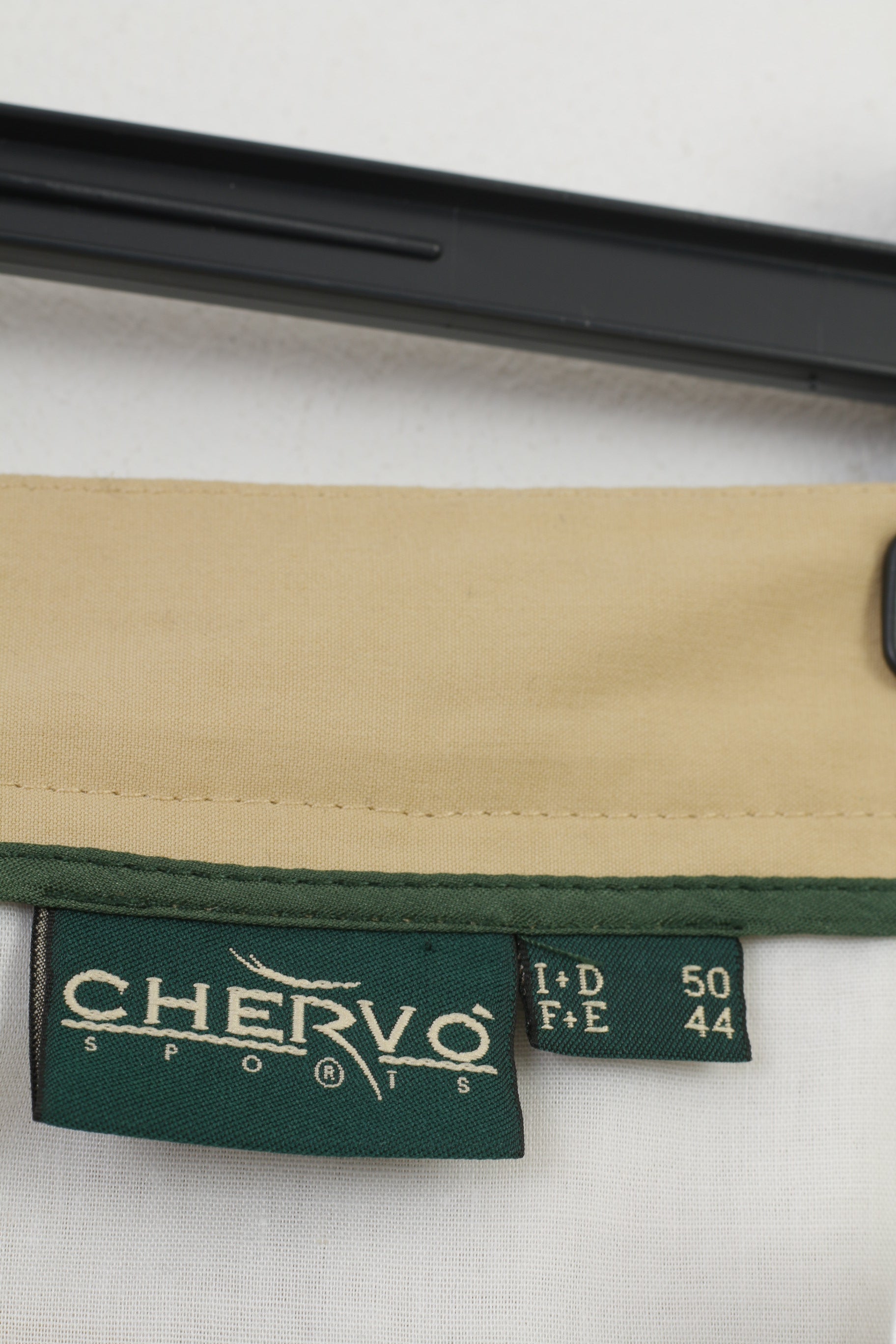 Chervo Hommes 50 44 Pantalon Beige Poches Élégantes Jambes Larges Passants De Ceinture Ultimate Cool Impact Top