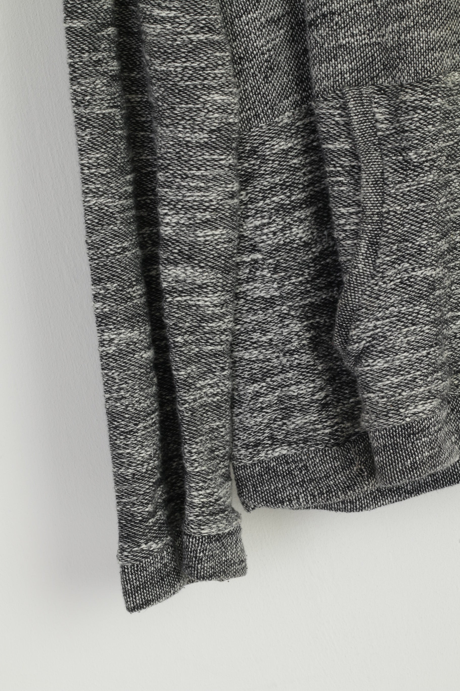 Polo Wear Men M Sweatshirt Gray Cotton Hooded Stretch Kangaroo Pocket Top