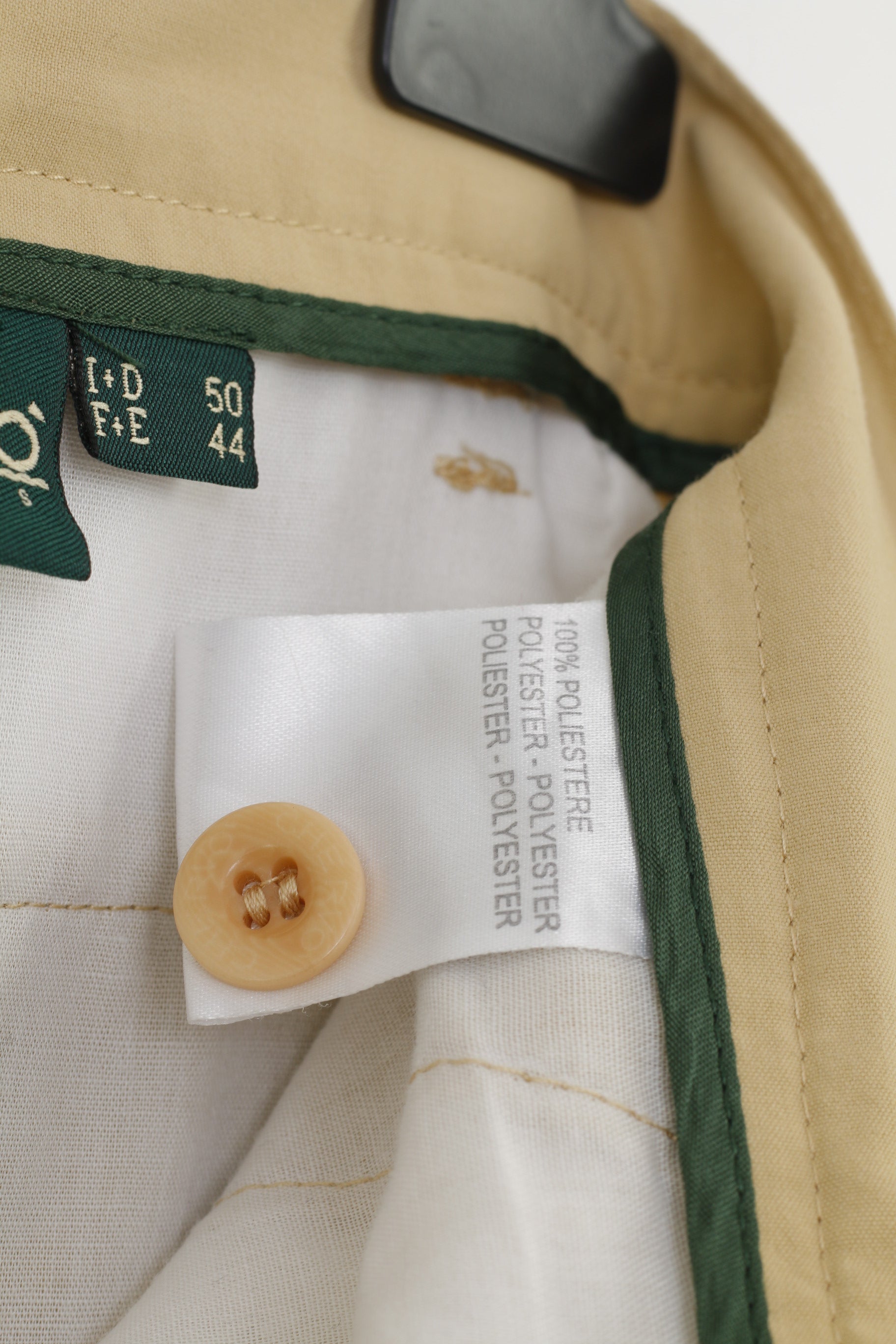 Chervo Hommes 50 44 Pantalon Beige Poches Élégantes Jambes Larges Passants De Ceinture Ultimate Cool Impact Top