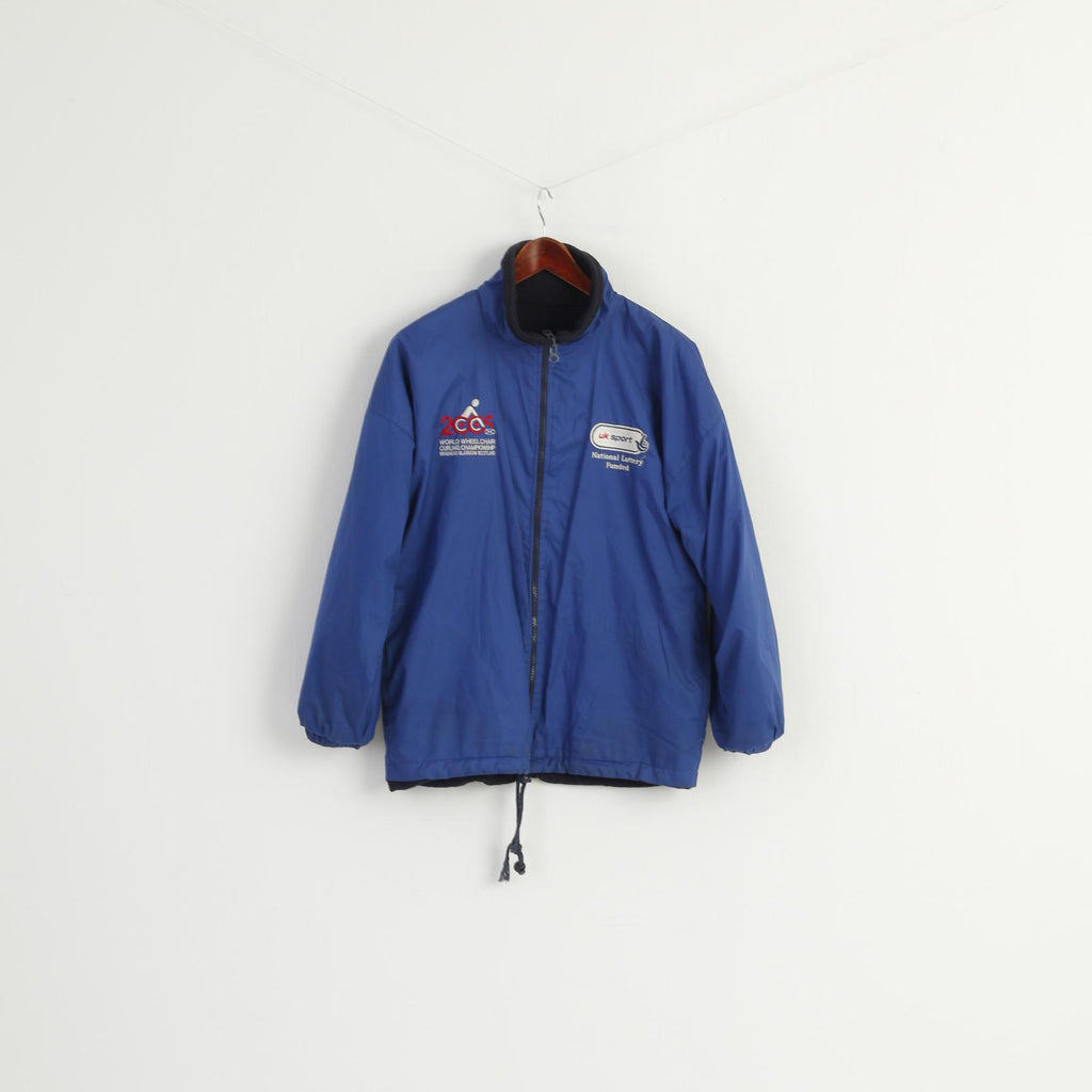 Active Fleece by Resust Men S Jacket Navy Windproof 2005 Wheel Chair Double Sided Top