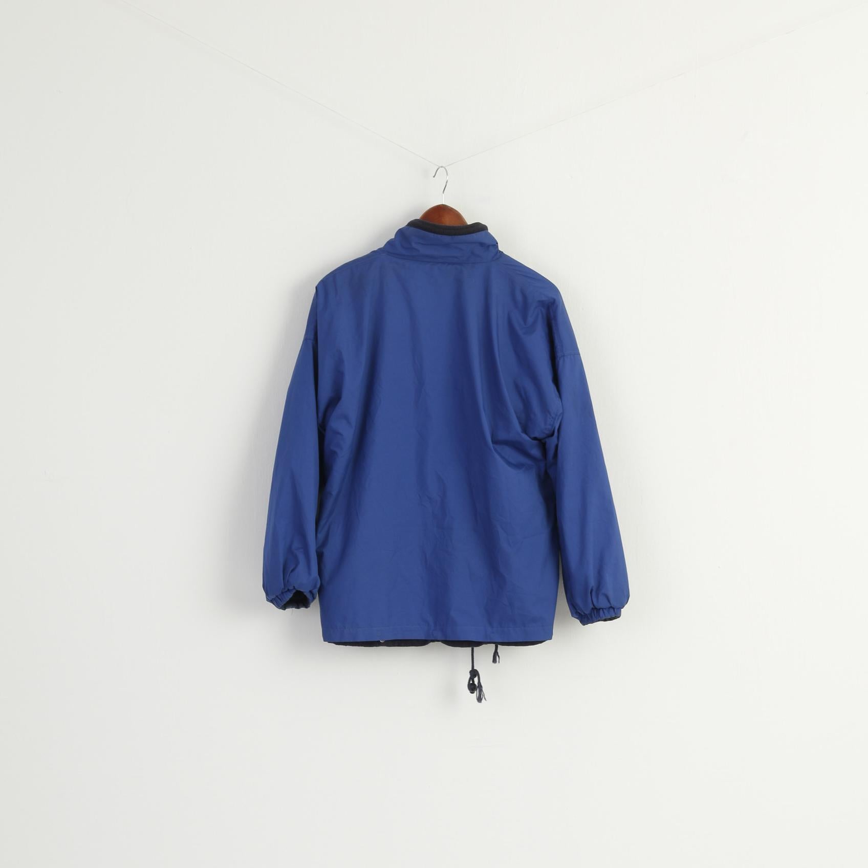 Active Fleece by Resust Men S Jacket Navy Windproof 2005 Wheel Chair Double Sided Top