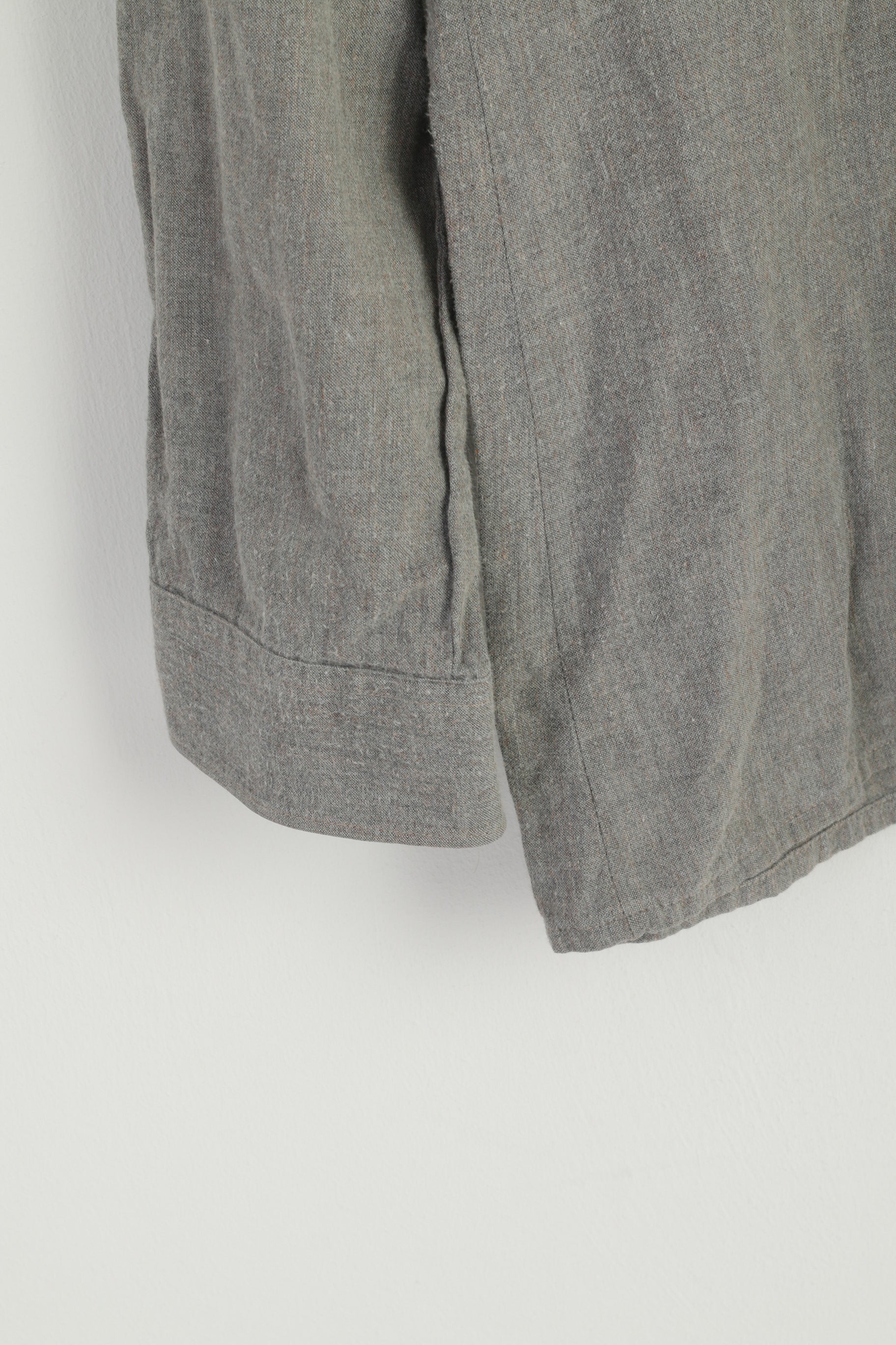 Adidas Men 40 15.5 S Casual Shirt Blue Vintage Cotton West Germany Long Sleeve Top