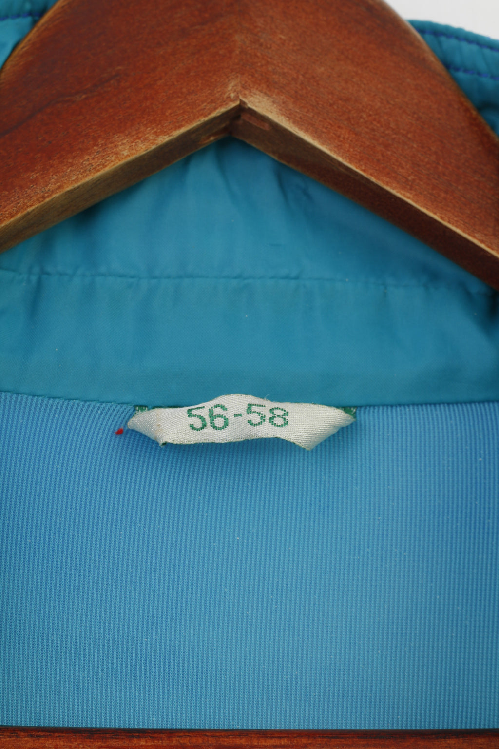 Aqua Guard Hommes 56-58 XL Veste Bleu Waterptoof Vintage Capuche Rétractable Pleine Double Fermeture Éclair Vêtements D'extérieur Haut