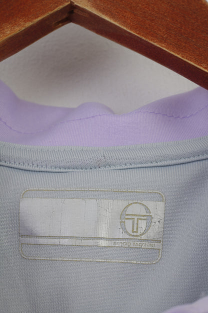 Sergio Tacchini femme S Polo col violet manches courtes vêtements de Sport Sport haut de gymnastique