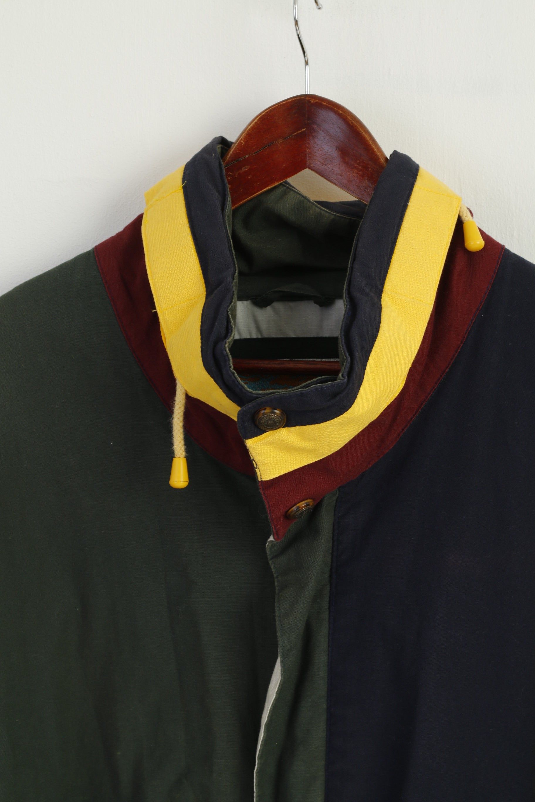 Stratojac Men XL Jacket Vintage 90s Navy Bomber Full Zipper Classic Retro Top