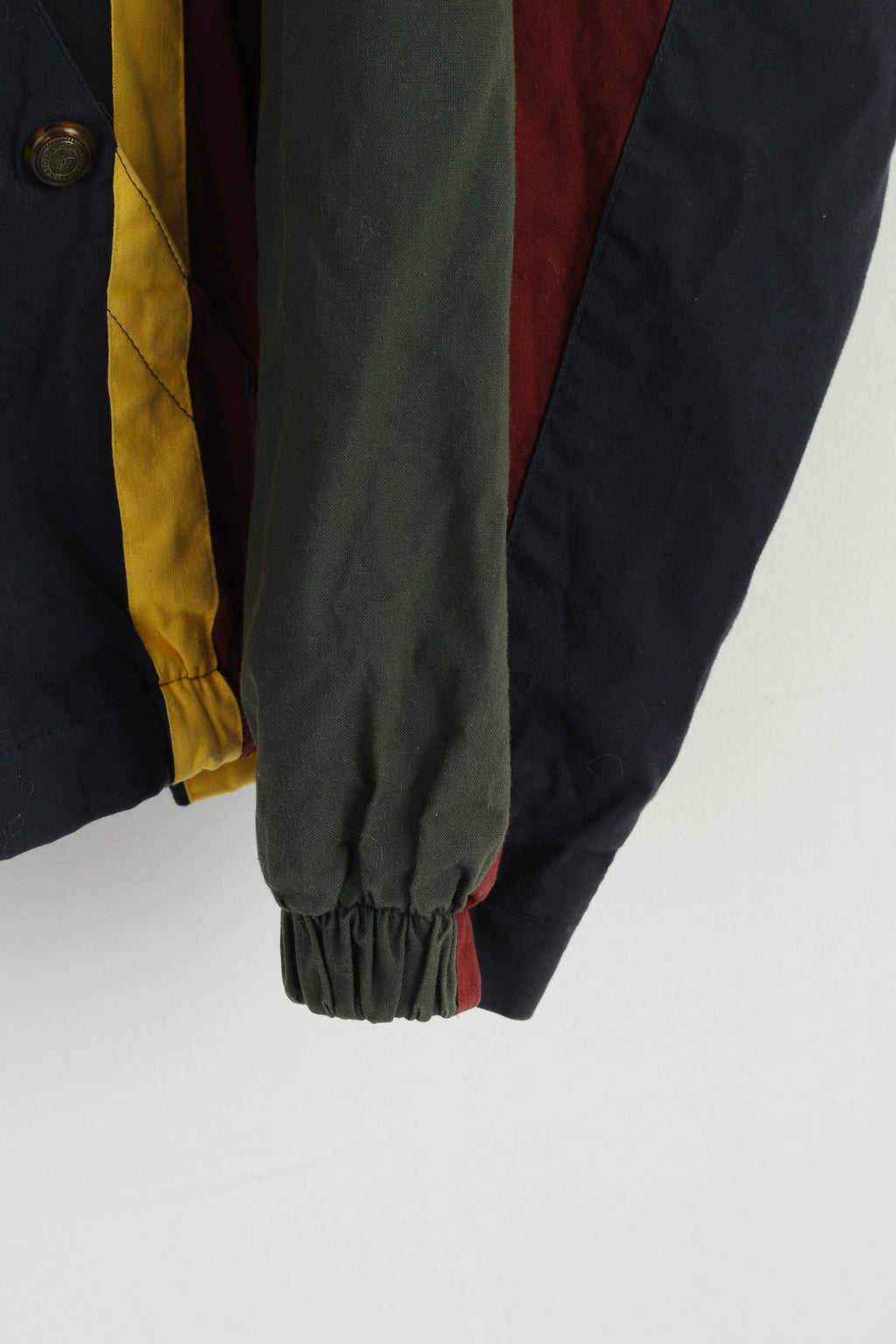 Stratojac Men XL Jacket Vintage 90s Navy Bomber Full Zipper Classic Retro Top