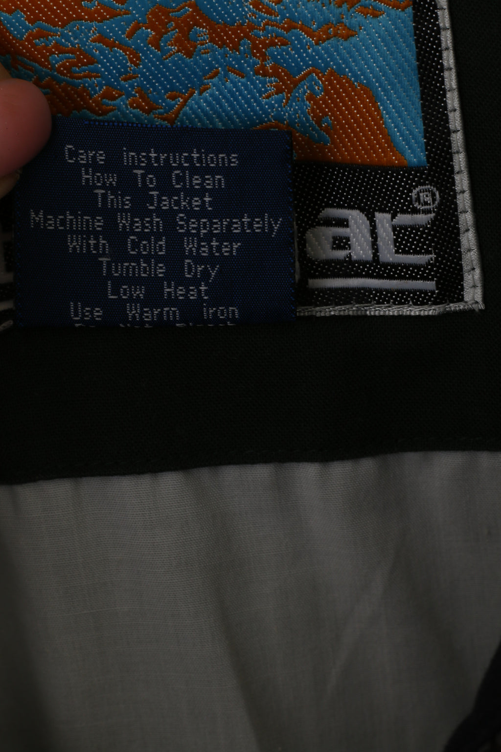 Stratojac Men XL Jacket Vintage 90s Navy Bomber Full Zipper Classic Retro Top