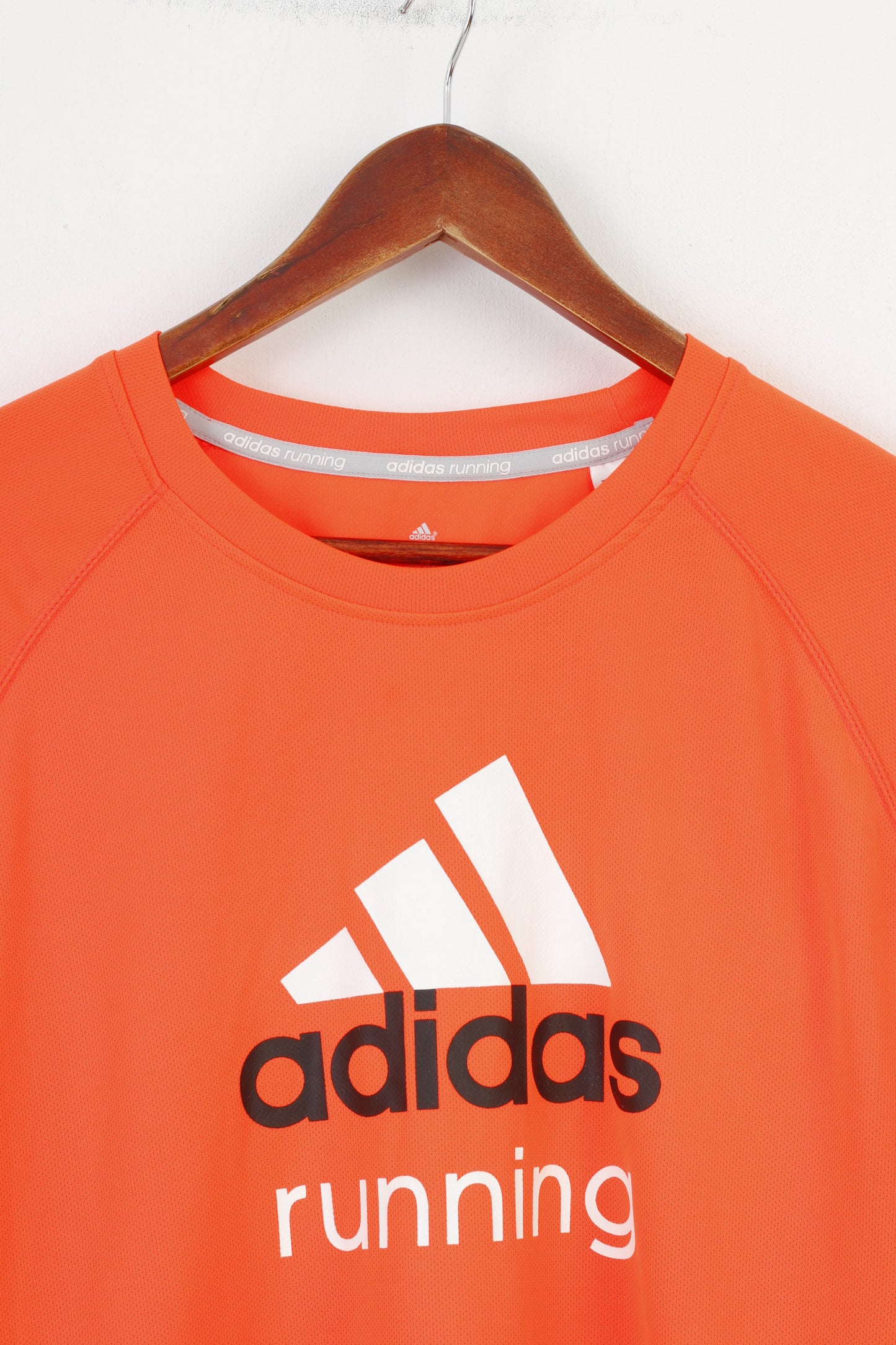 Adidas Men XL T-Shirt Coral Sport Running Short Sleeve Gym Top