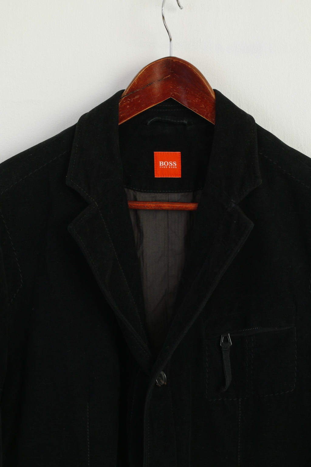 Westbury C&amp;A Giacca lunga da uomo S 38 Sympatex con cerniera intera color kaki vintage imbottito