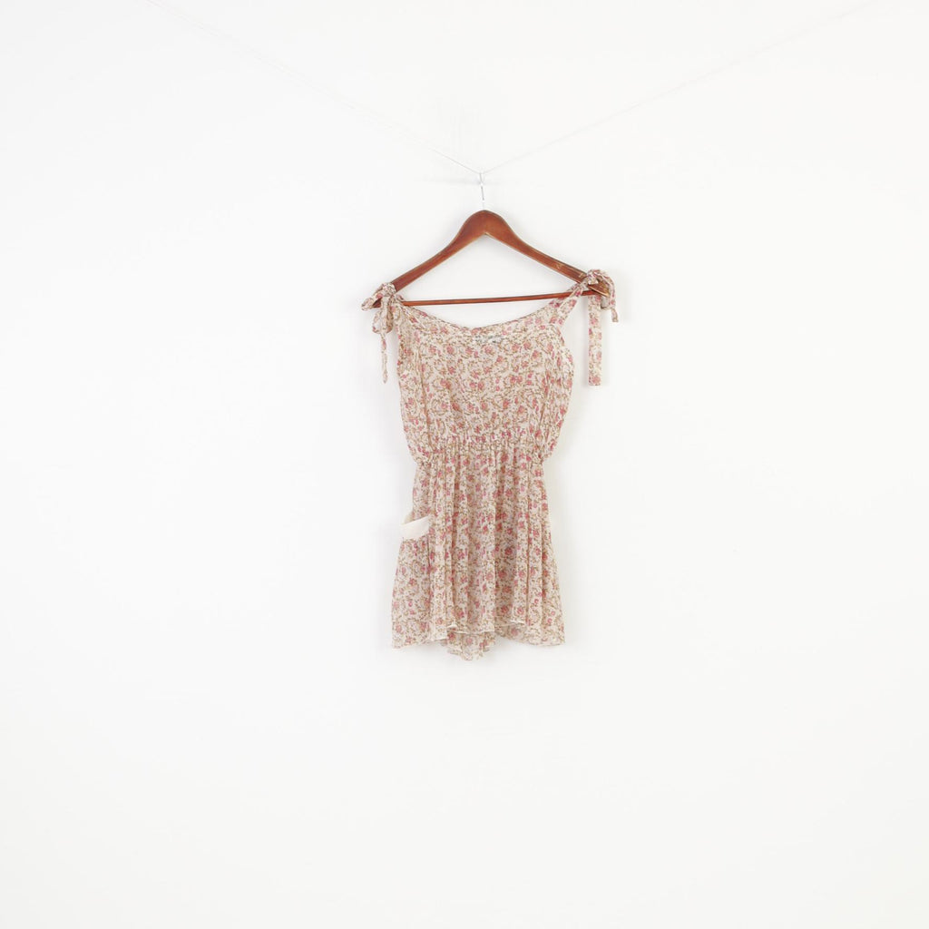 Internacionale Femme 12 M Chemise Imprimé Fleurs Multicolore Sans Manches Bretelles Ajustables Haut