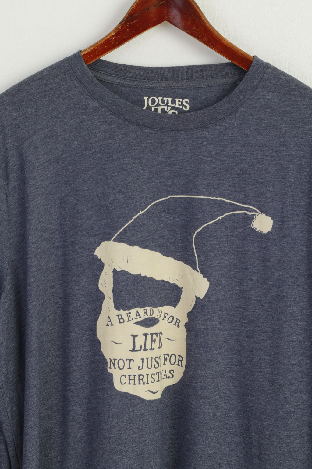 Joules Men XL Shirt Blue Cotton Inspired By Jaunts Long Sleeve Stretch Top