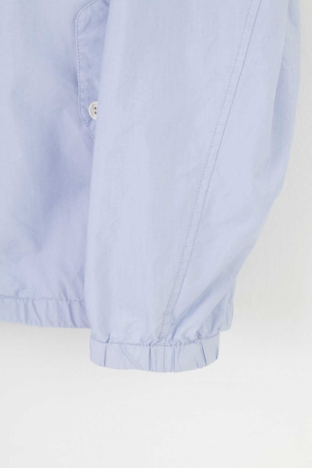 Ines De La Fressange Woman L Jacket Blue Cotton Full Zipper Paris Long Sleeve Detachable Hood Sport Outwear Top