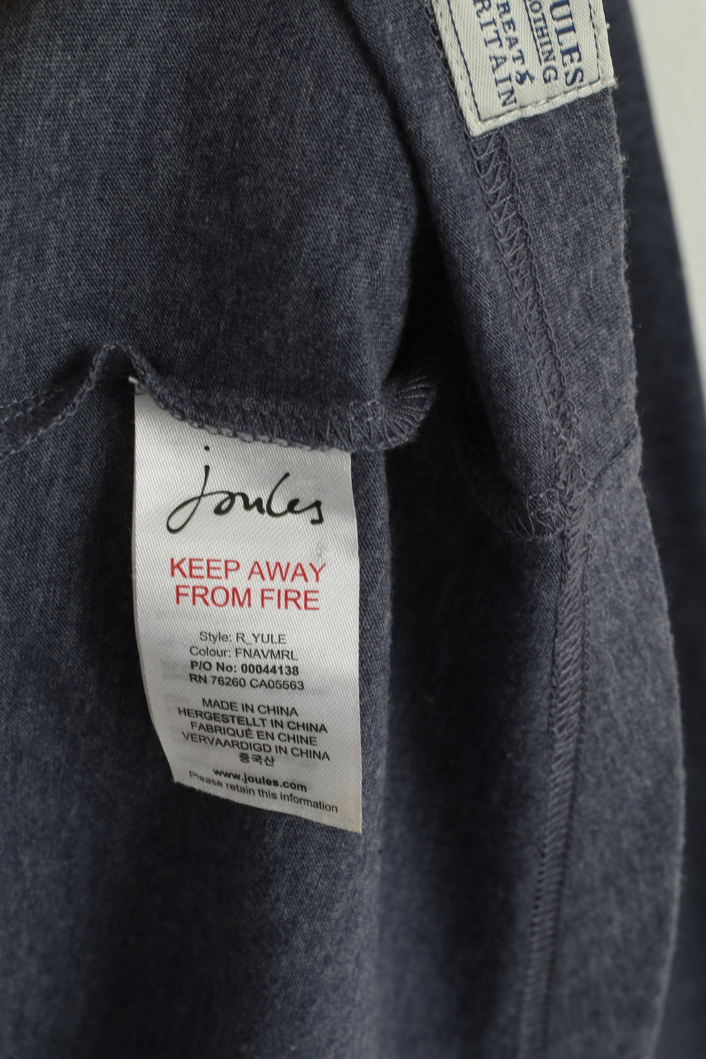 Joules Men XL Shirt Blue Cotton Inspired By Jaunts Long Sleeve Stretch Top