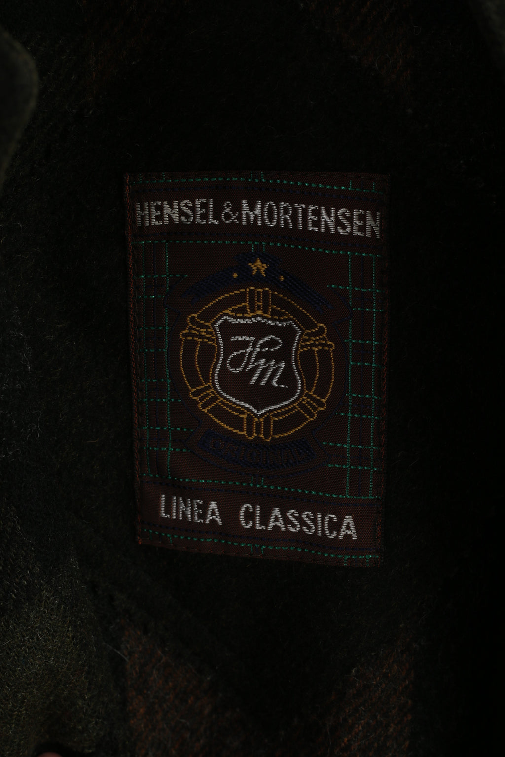 Hensel & Mortensen Men L Coat Gray Green Woll Berlin Vintage Single Breasted Classic Top