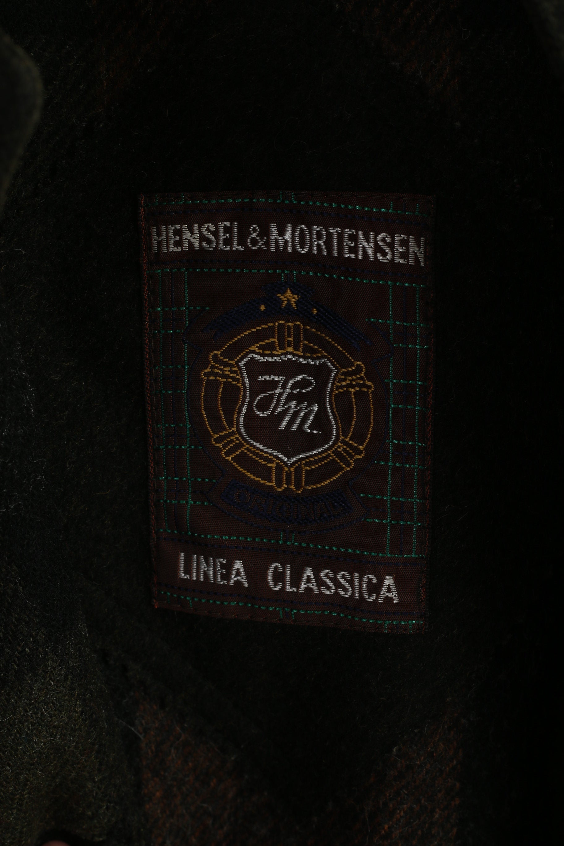 Hensel & Mortensen Men L Coat Gray Green Woll Berlin Vintage Single Breasted Classic Top