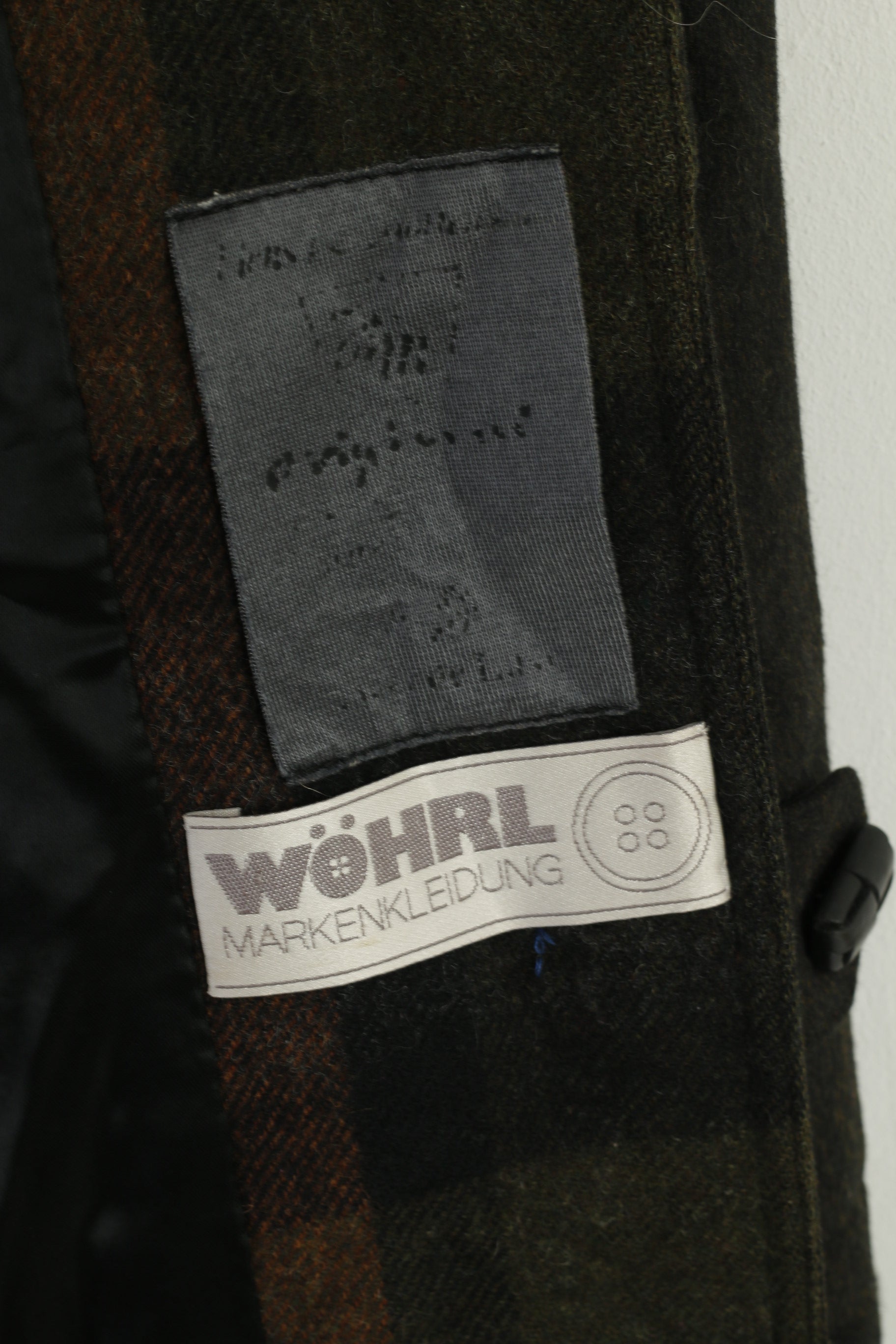 Hensel & Mortensen Men L Coat Gray Green Woll Berlin Vintage Single Breasted Classic Top