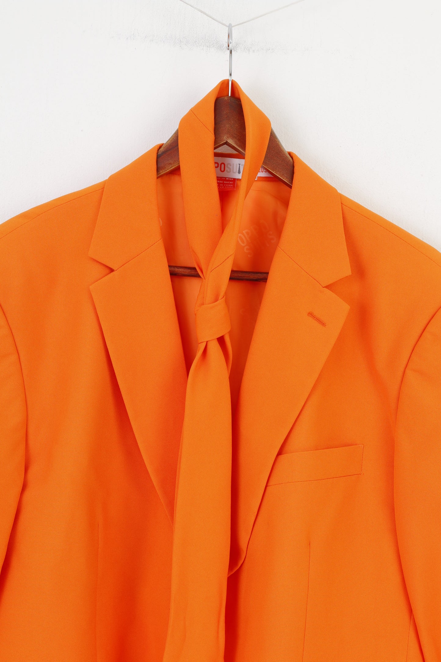 Oppo Suits Hommes 54 44 Costume Orange 3Parts Cravate Élégant Haut À Manches Longues