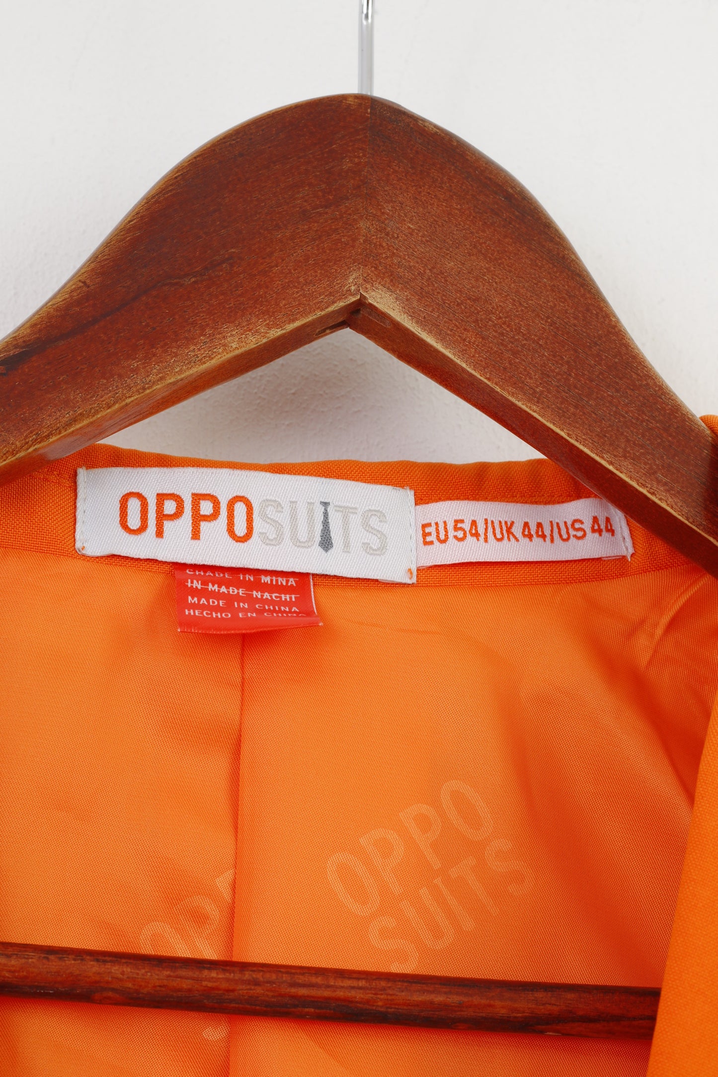 Oppo Suits Hommes 54 44 Costume Orange 3Parts Cravate Élégant Haut À Manches Longues