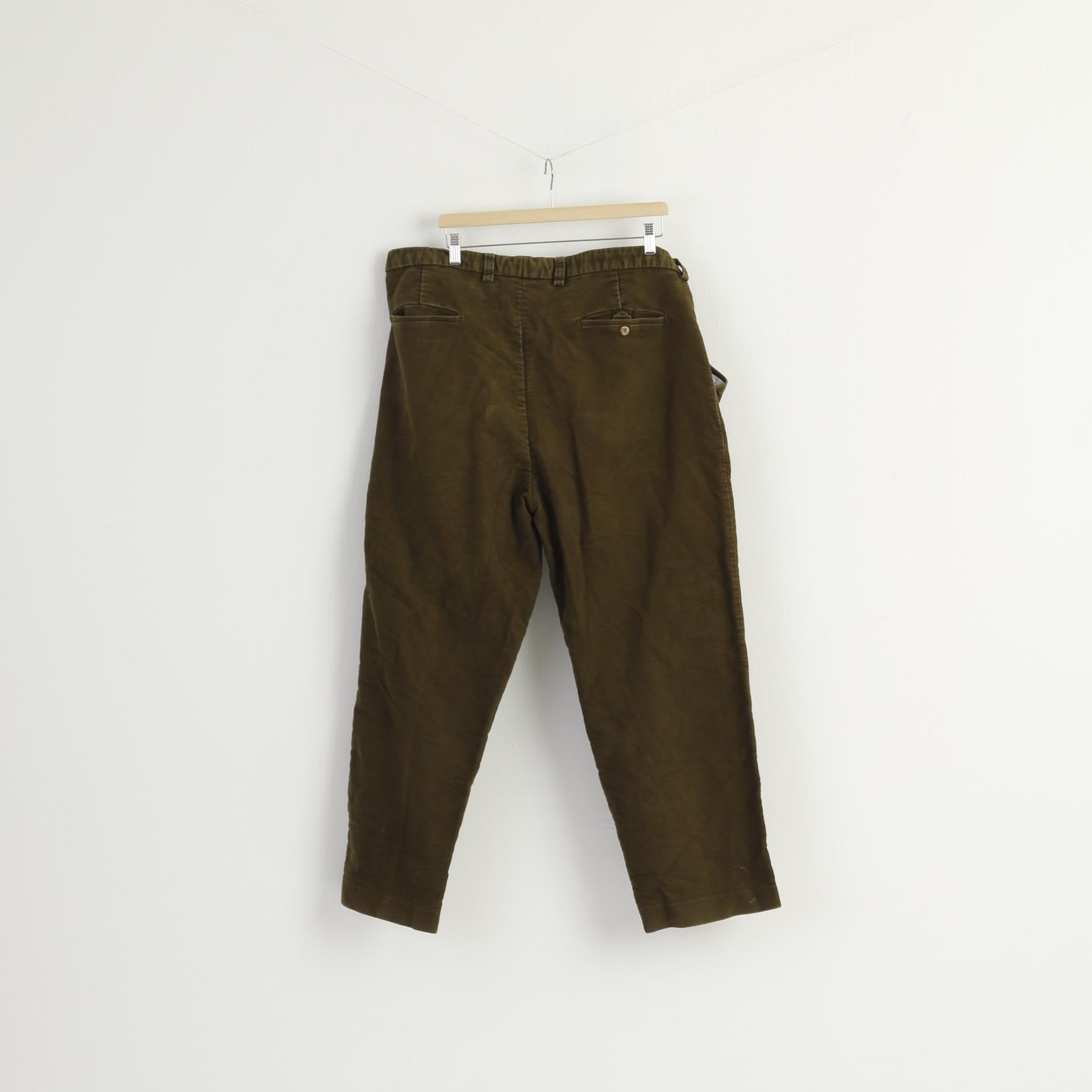 Hogs of Fife Men 46 XXL Trousers Khaki Cotton Hunting Moleskins Vintage Pants