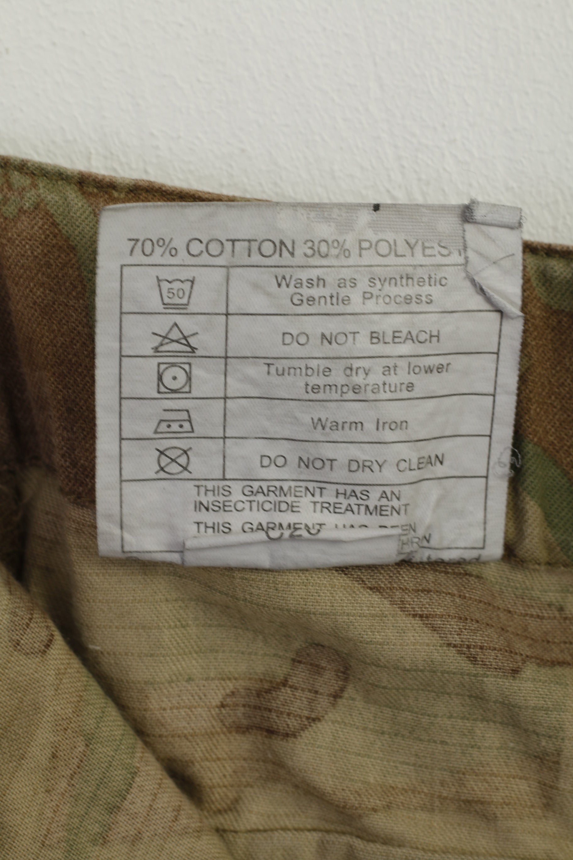 Vintage Men M 85 Trousers Brown NATO Combat Cotton Blend Army Pants