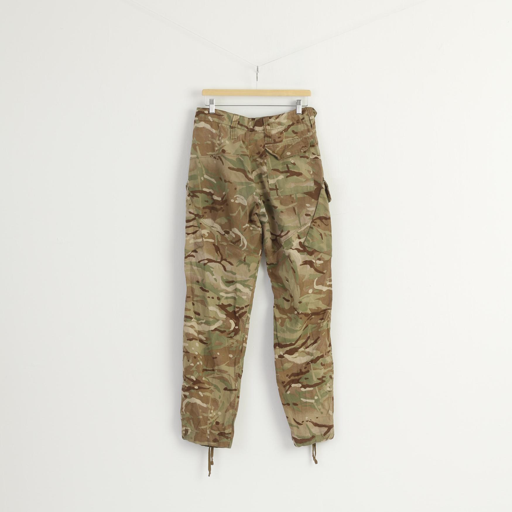 Vintage Men M 85 Trousers Brown NATO Combat Cotton Blend Army Pants