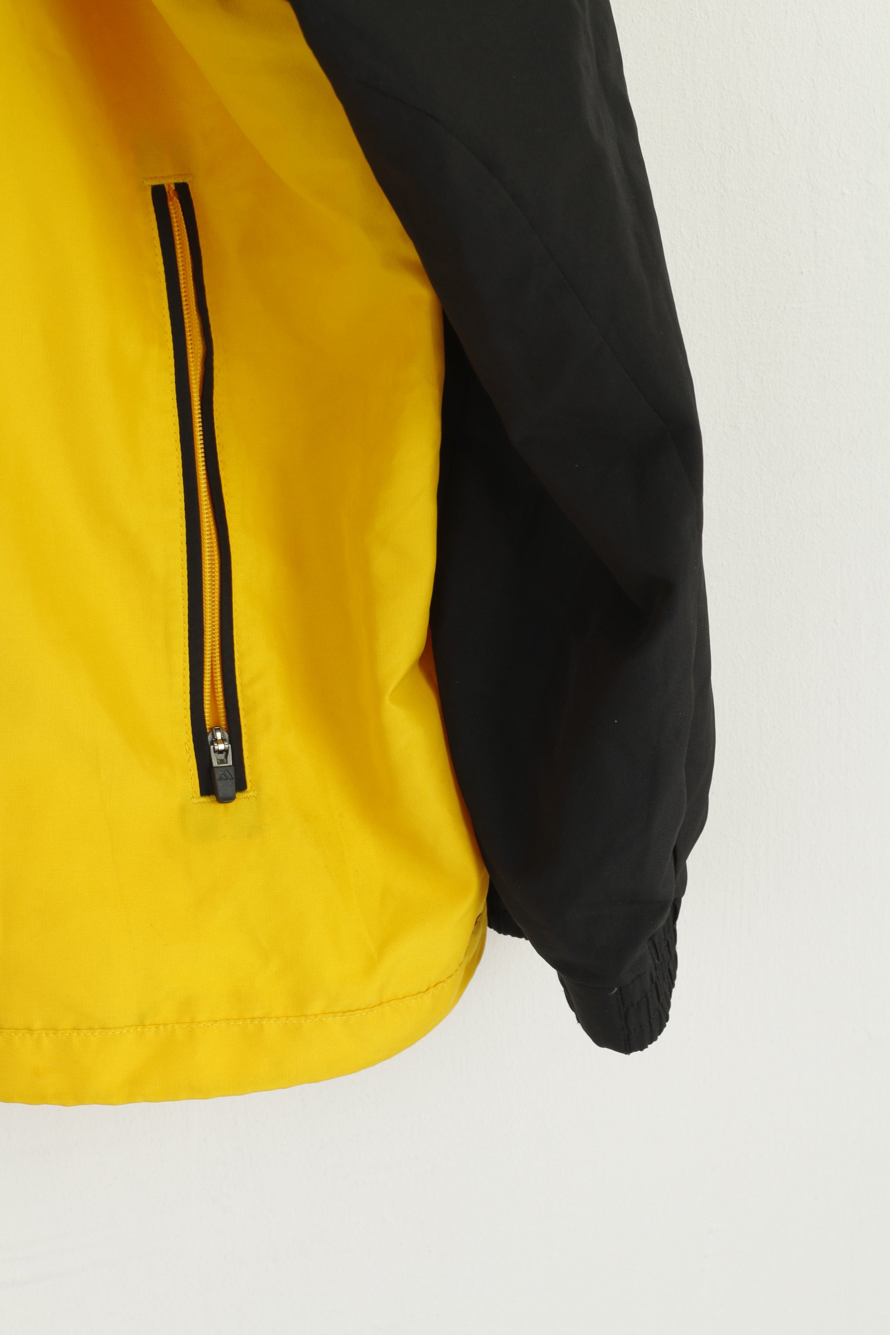 Adidas Men 50/52 XL Jacket Yellow Dortmund #29 Sportswer Football Zip Up Top