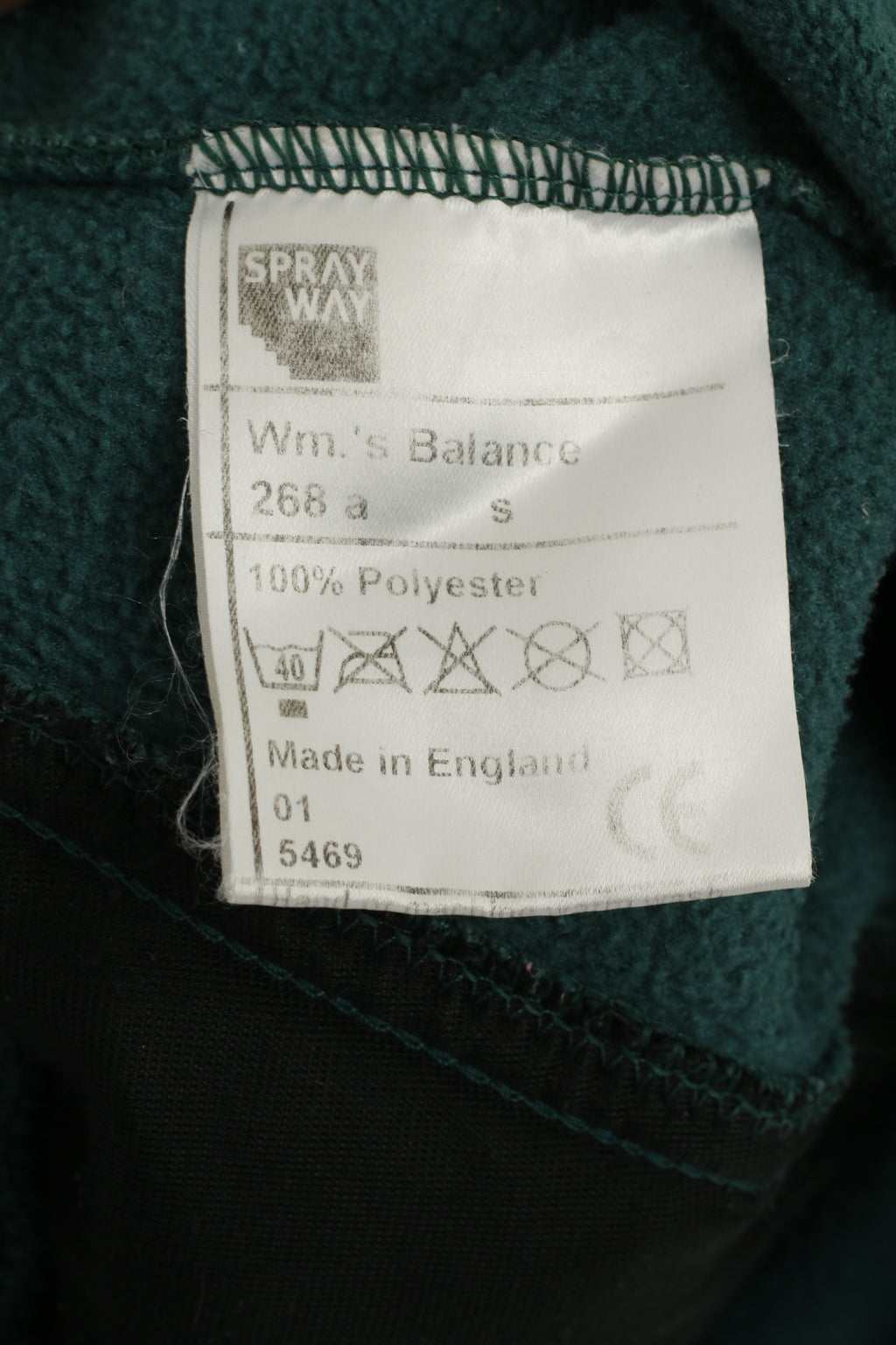 Spray Way Women S Fleece Top Green Vintage Warm Full Zipper Outdoor Top