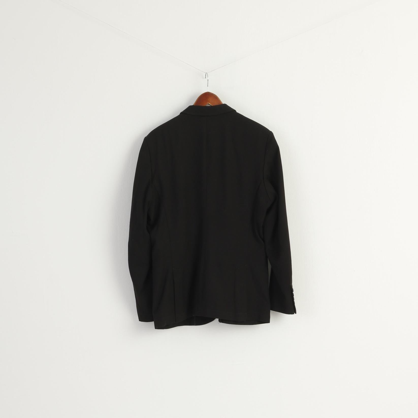 G Star Raw Men L (M)  Blazer Black Omega Viscose Slim Fit Sport Single Breasted Jacket