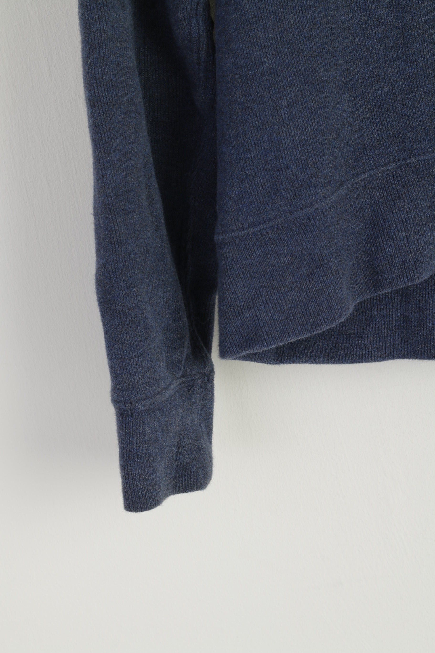 Polo By Ralph Lauren Men M Sweatshirt Navy Cotton Vintage Plain Classic Top