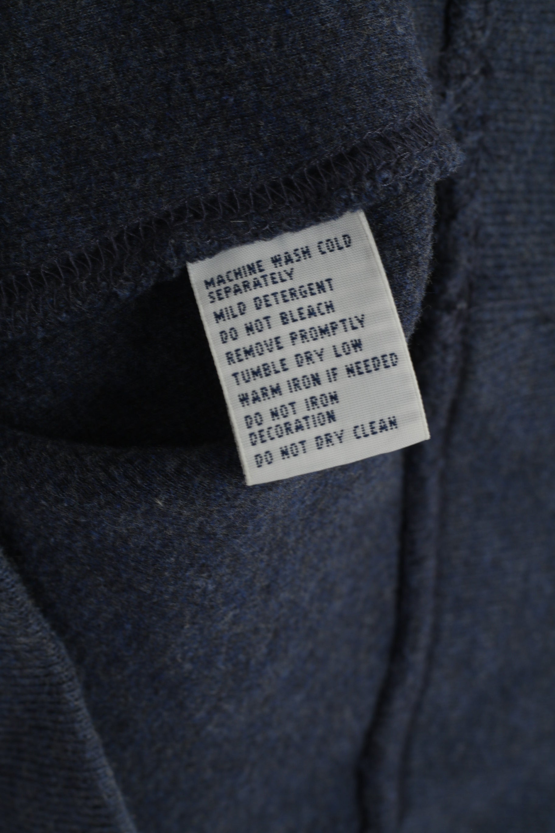 Polo By Ralph Lauren Men M Sweatshirt Navy Cotton Vintage Plain Classic Top