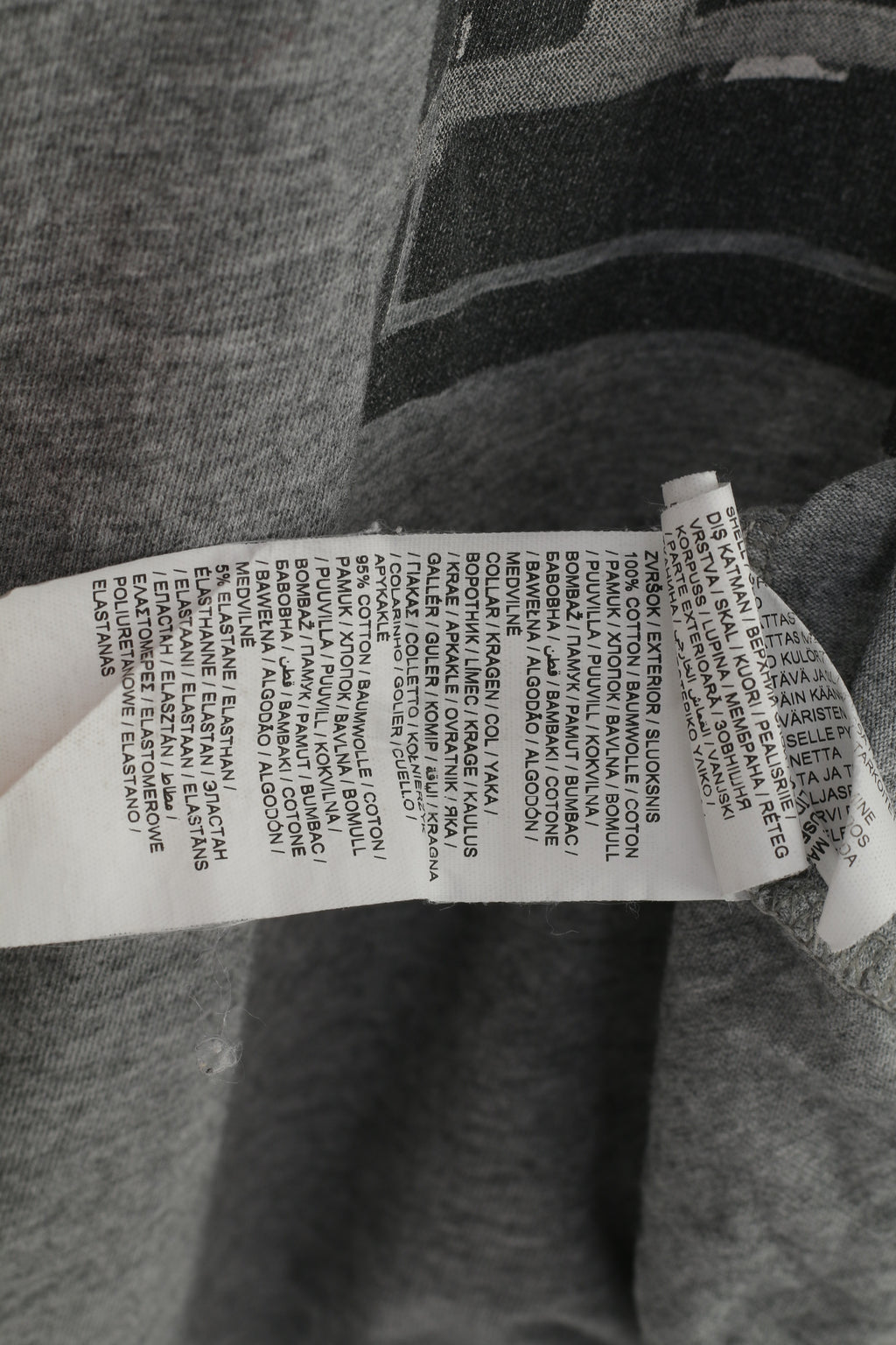 T-shirt Puma da uomo L. Top girocollo sportivo in cotone grigio con grafica grafica