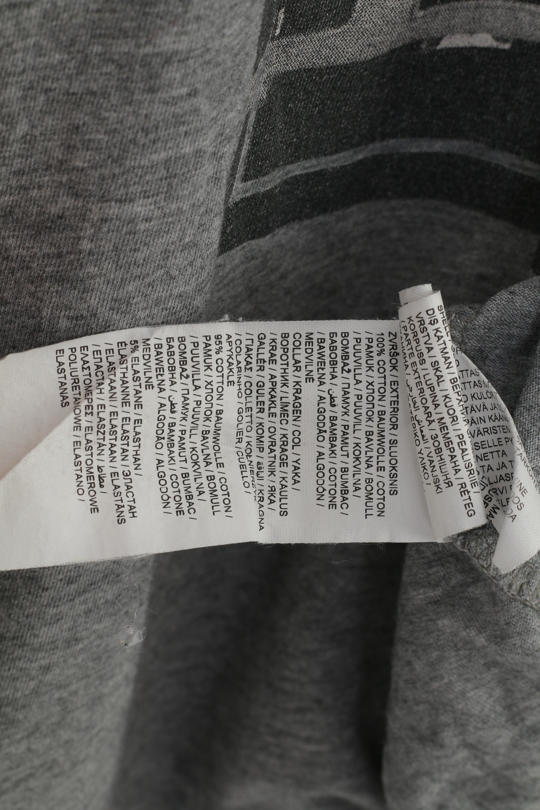 T-shirt Puma da uomo L. Top girocollo sportivo in cotone grigio con grafica grafica