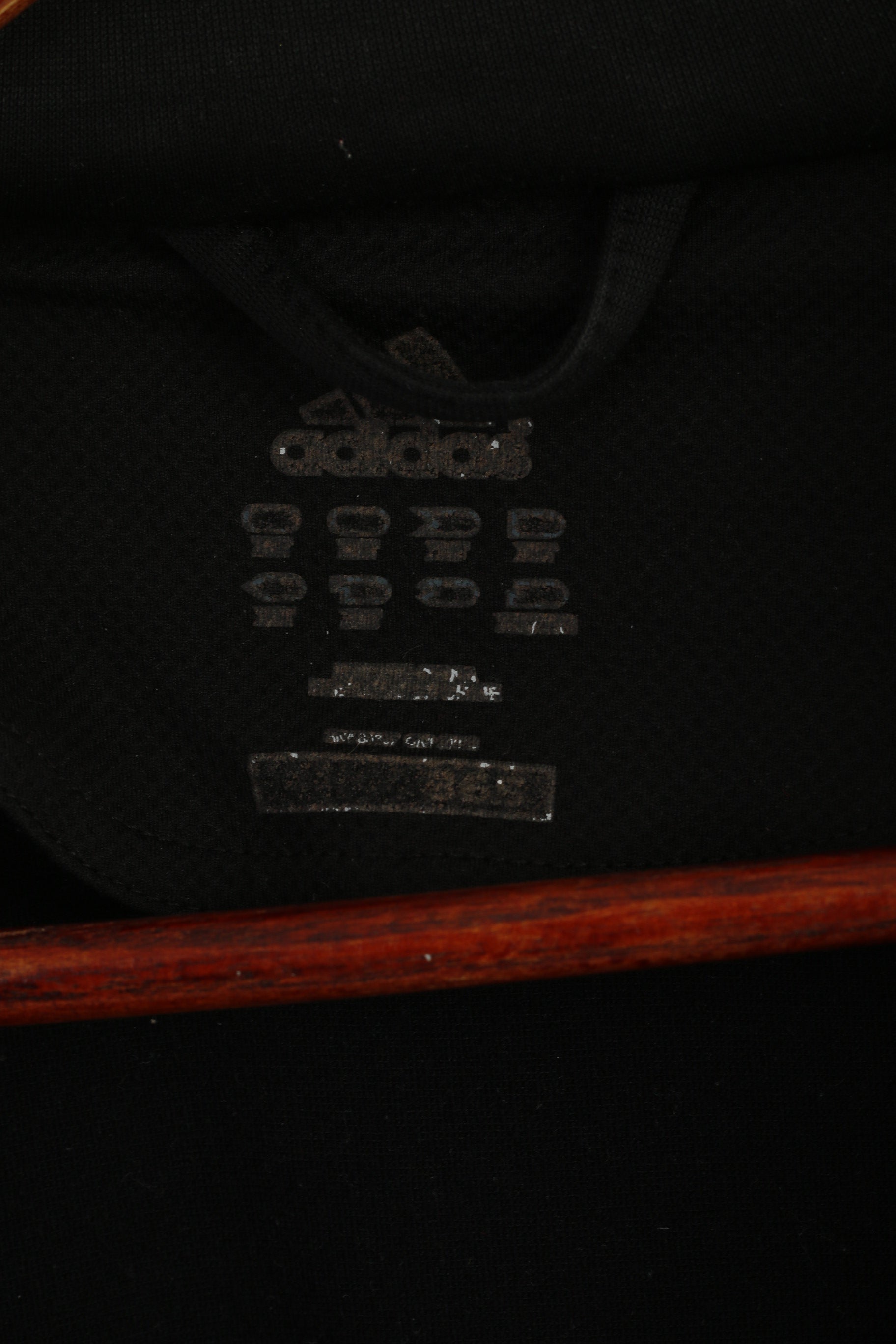 Adidas Vintage Men's Track Jacket - Black 3-Stripe (Size XL approx.)