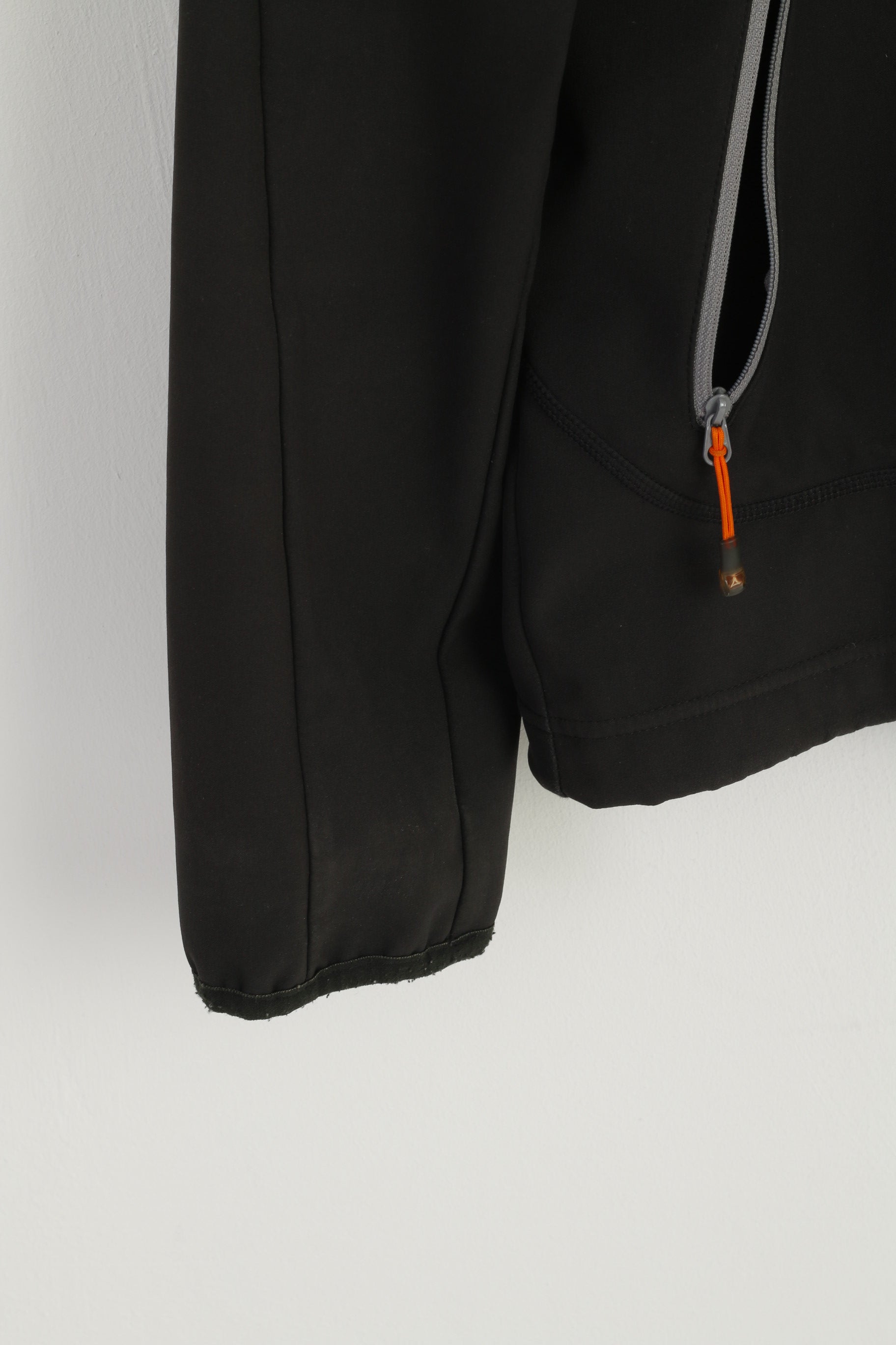 Schoffel Men L Jacket Black Sportswear Zip Up Run Pockets Active Top